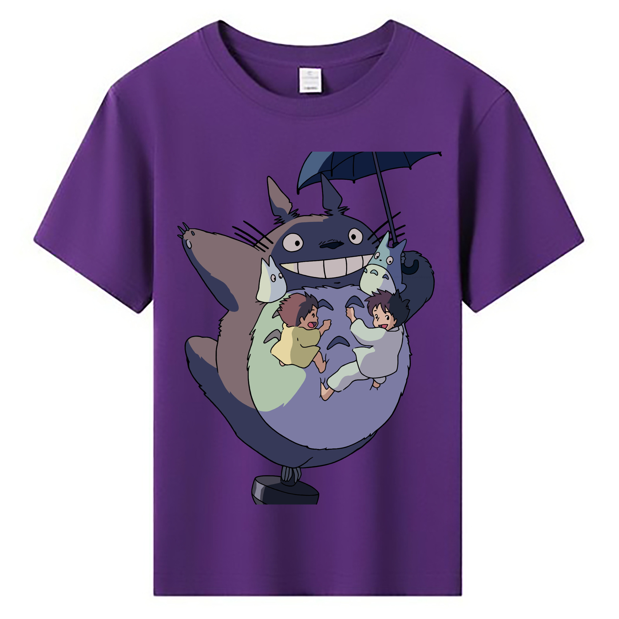 （画像用） となりのトトロ 草壁メイ 草壁サツキ My Neighbor Totoro Satsuki Kusakabe Mei Kusakabe 綿100％キッズTシャツ（フロントプリント）