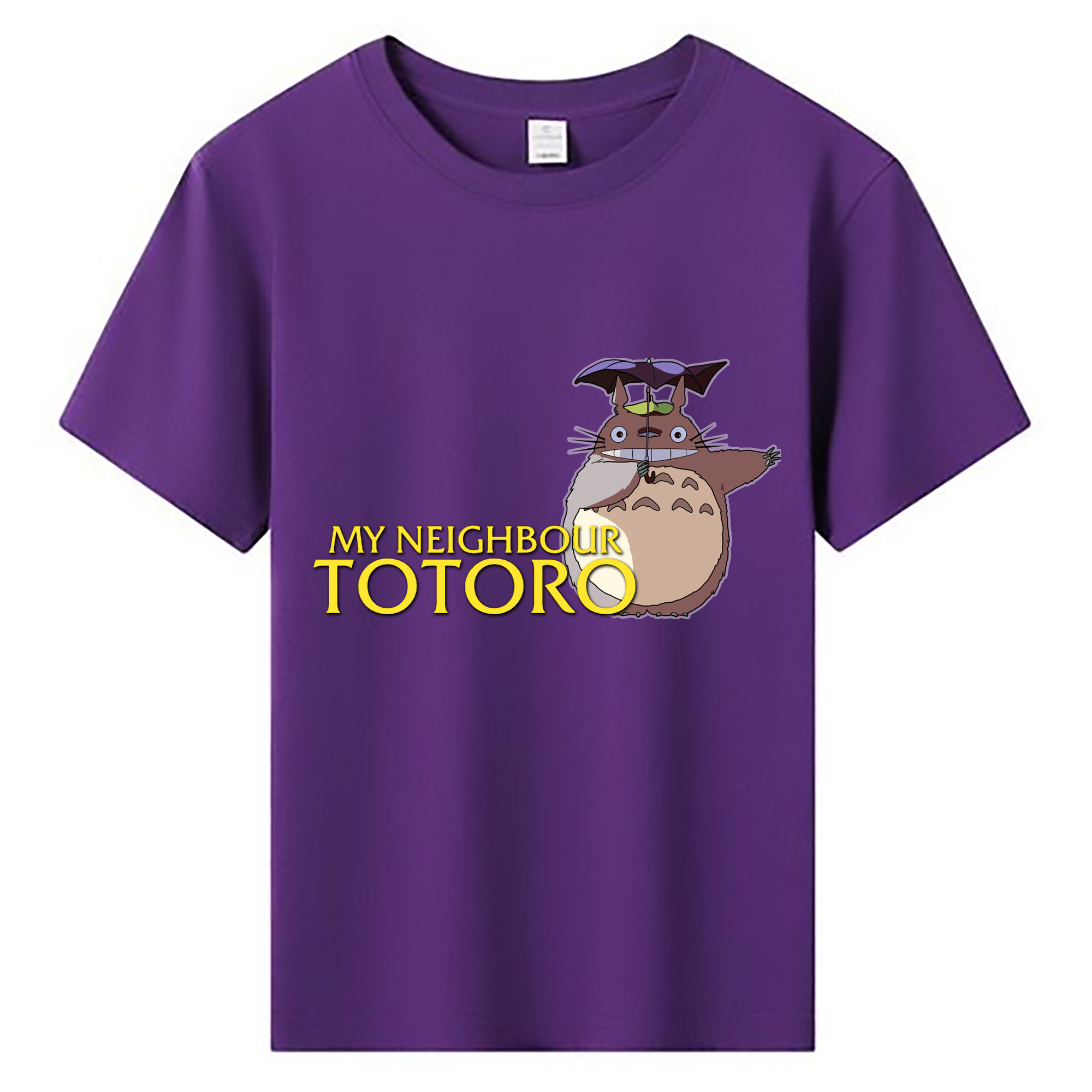 （画像用） となりのトトロ 草壁メイ 草壁サツキ My Neighbor Totoro Satsuki Kusakabe Mei Kusakabe 綿100％キッズTシャツ（フロントプリント）