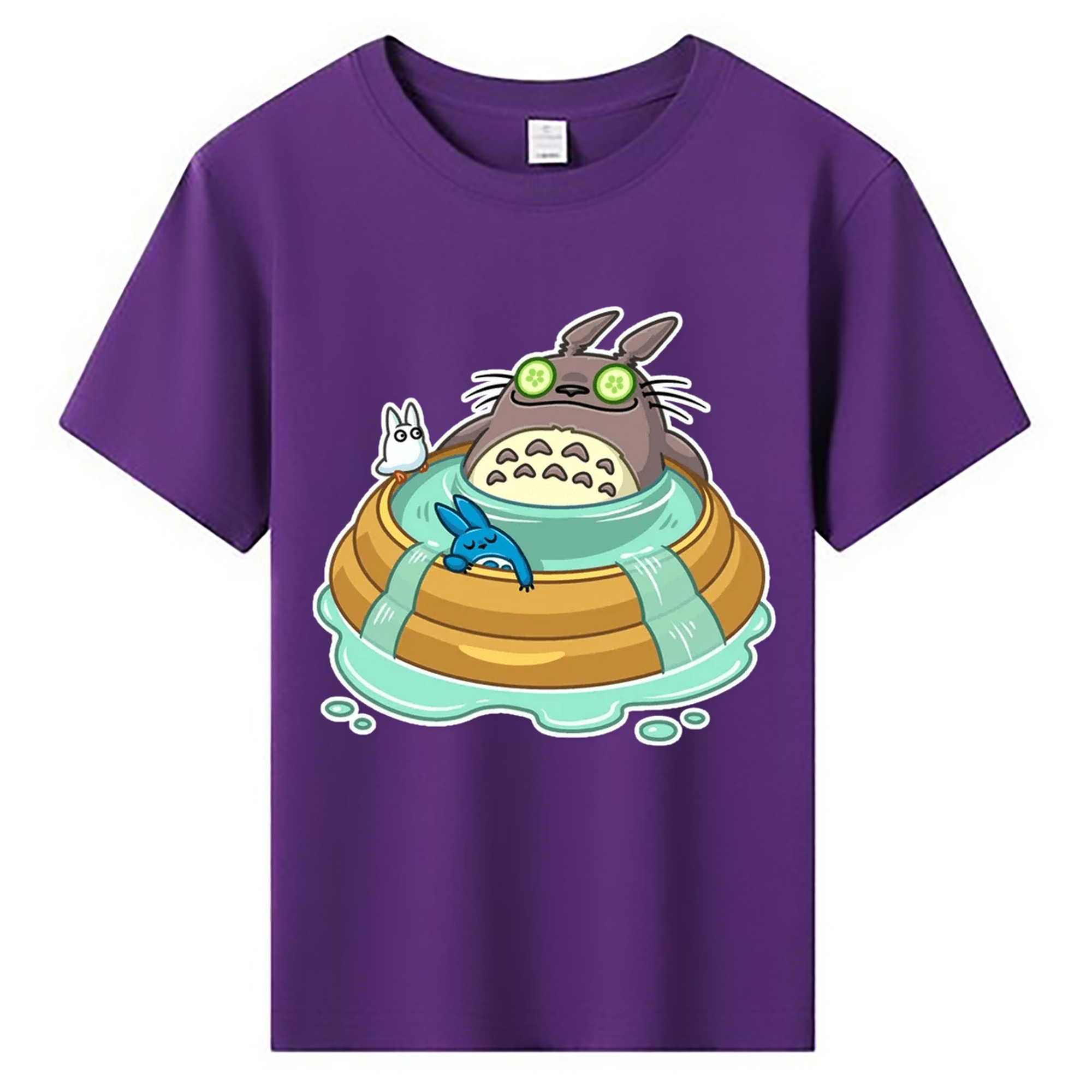 （画像用） となりのトトロ 草壁メイ 草壁サツキ My Neighbor Totoro Satsuki Kusakabe Mei Kusakabe 綿100％キッズTシャツ（フロントプリント）