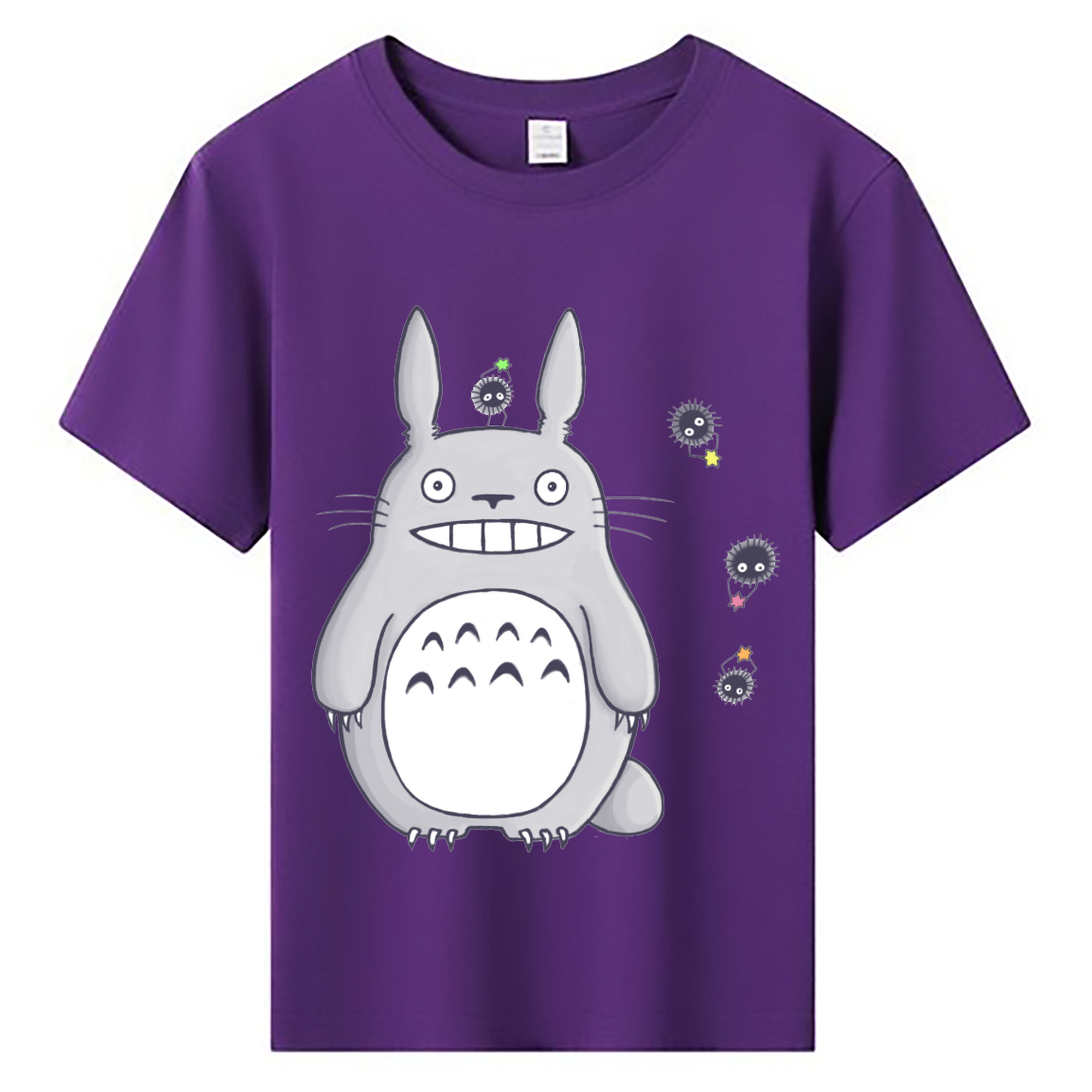 （画像用） となりのトトロ 草壁メイ 草壁サツキ My Neighbor Totoro Satsuki Kusakabe Mei Kusakabe 綿100％キッズTシャツ（フロントプリント）