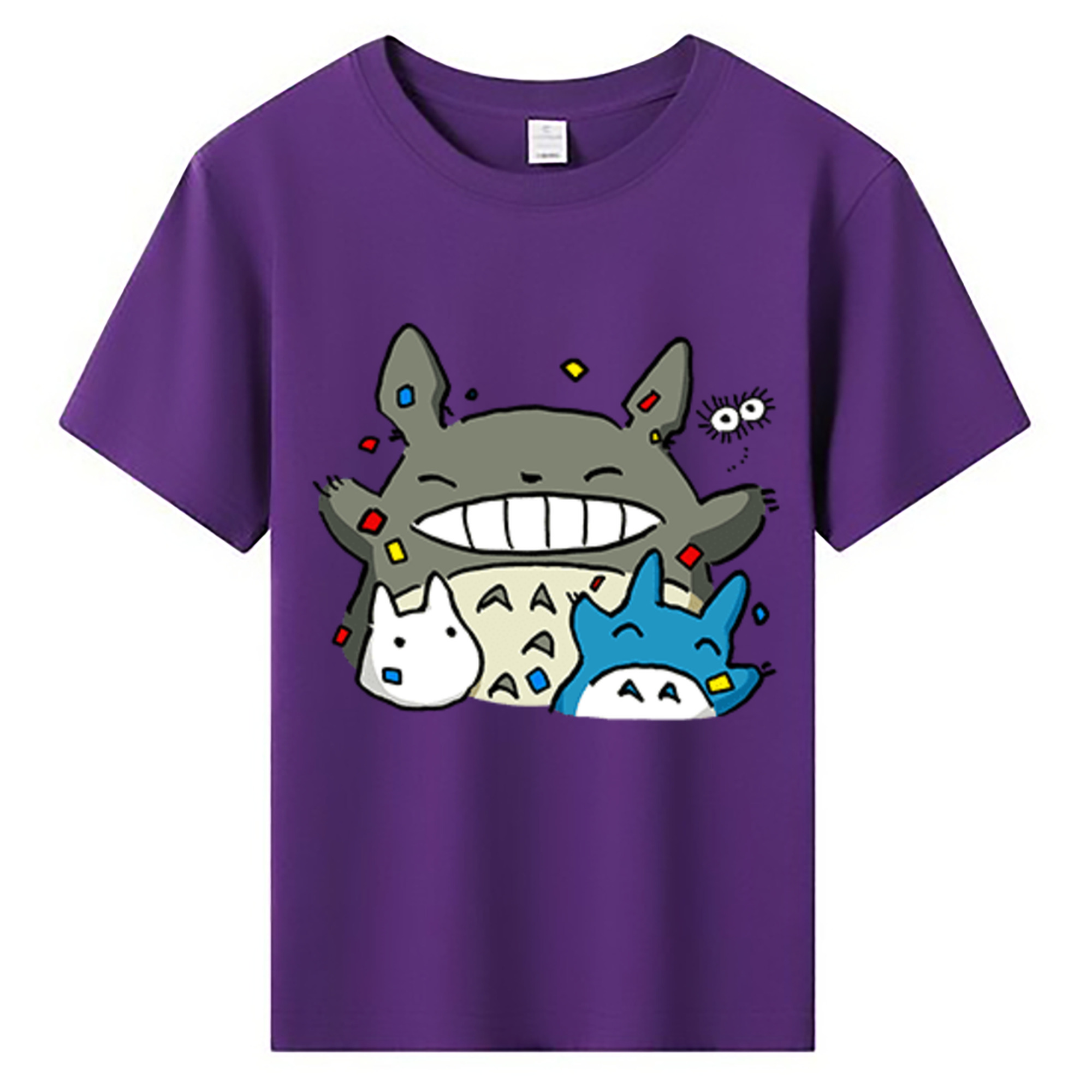 （画像用） となりのトトロ 草壁メイ 草壁サツキ My Neighbor Totoro Satsuki Kusakabe Mei Kusakabe 綿100％キッズTシャツ（フロントプリント）