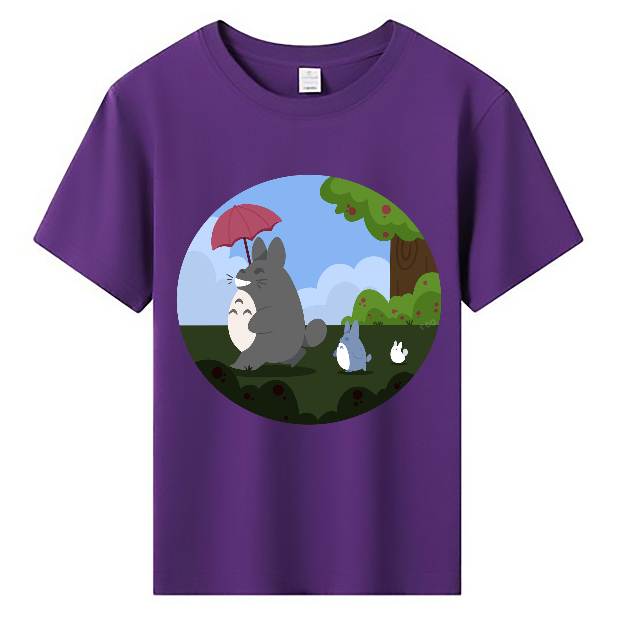 （画像用） となりのトトロ 草壁メイ 草壁サツキ My Neighbor Totoro Satsuki Kusakabe Mei Kusakabe 綿100％キッズTシャツ（フロントプリント）