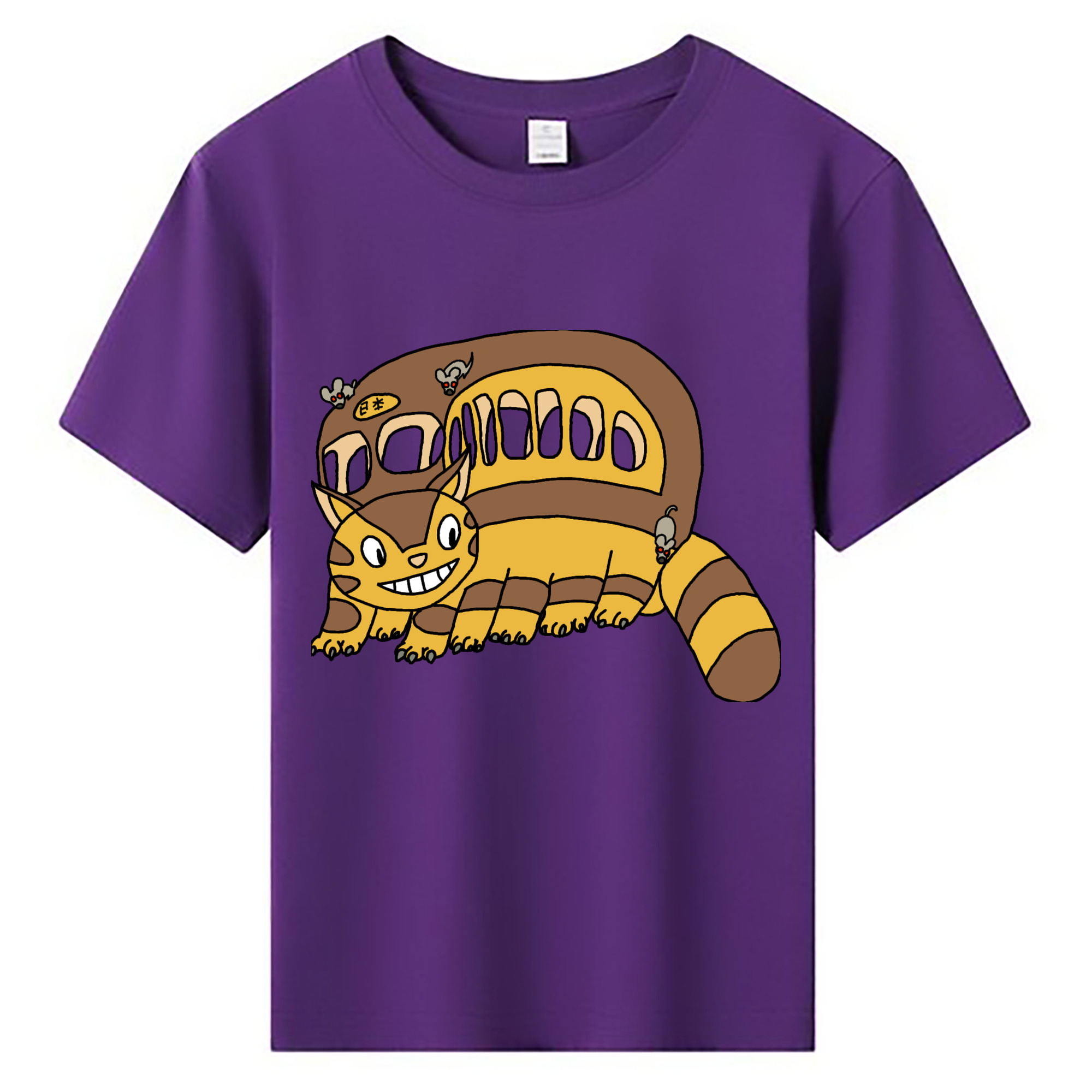 （画像用） となりのトトロ 草壁メイ 草壁サツキ My Neighbor Totoro Satsuki Kusakabe Mei Kusakabe 綿100％キッズTシャツ（フロントプリント）