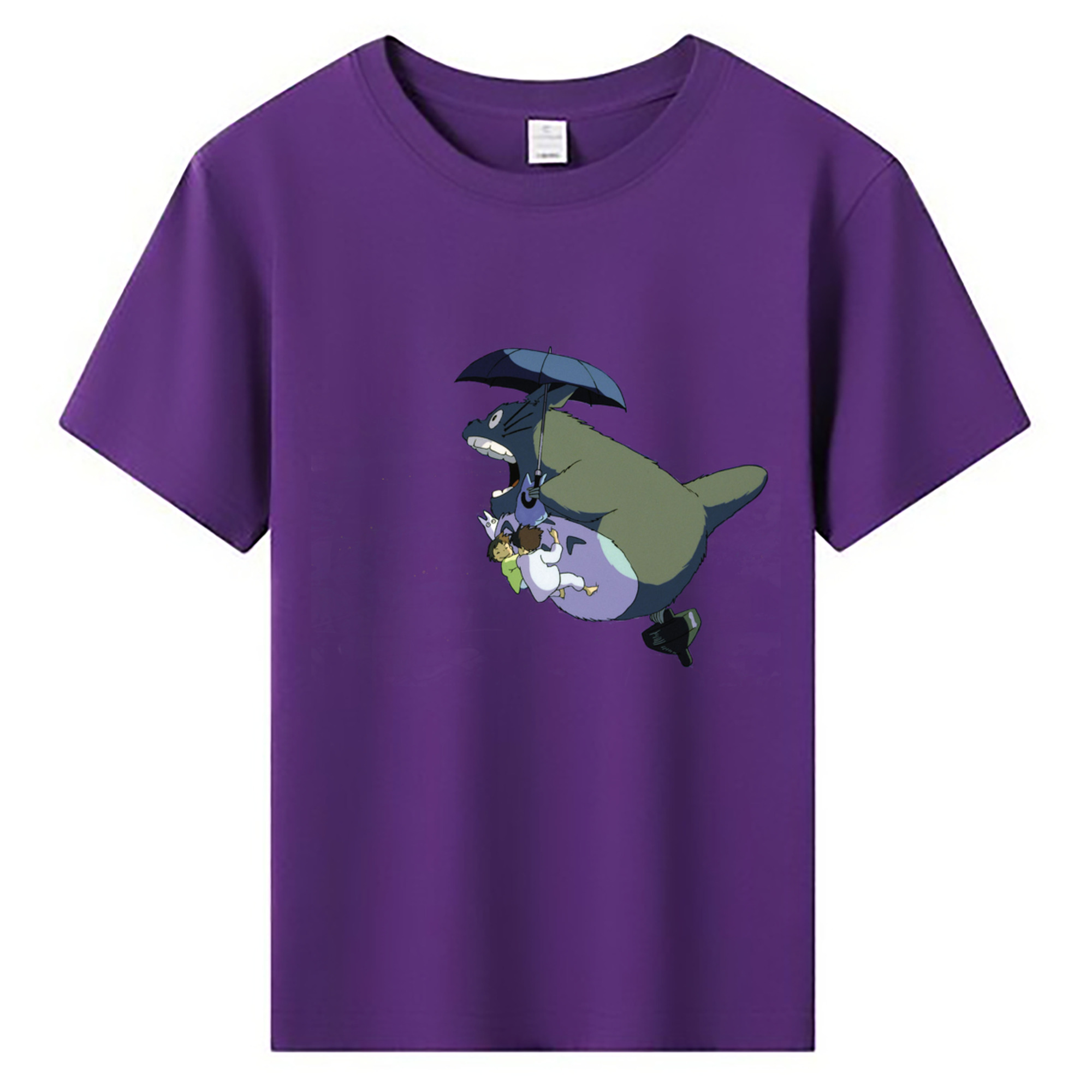 （画像用） となりのトトロ 草壁メイ 草壁サツキ My Neighbor Totoro Satsuki Kusakabe Mei Kusakabe 綿100％キッズTシャツ（フロントプリント）