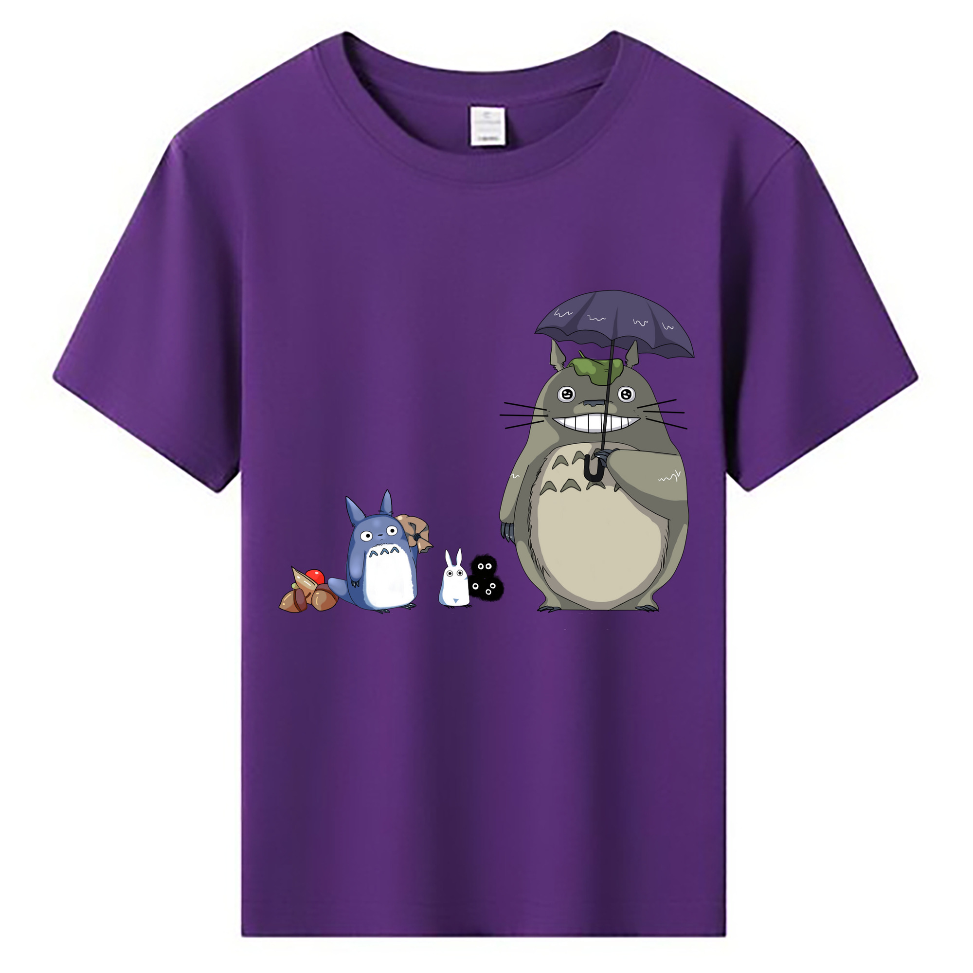 （画像用） となりのトトロ 草壁メイ 草壁サツキ My Neighbor Totoro Satsuki Kusakabe Mei Kusakabe 綿100％キッズTシャツ（フロントプリント）