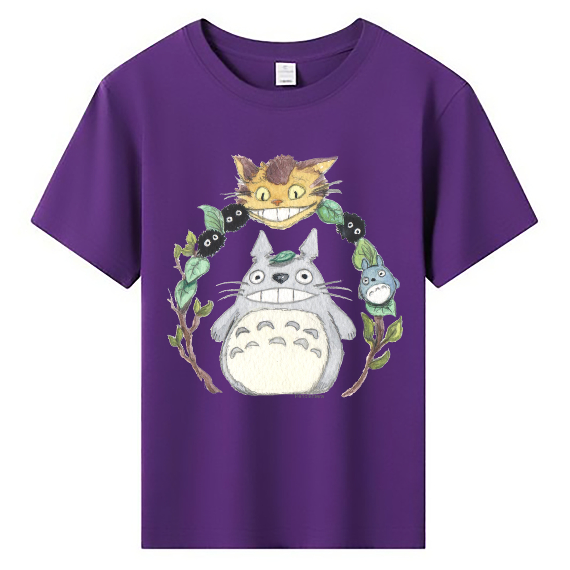 （画像用） となりのトトロ 草壁メイ 草壁サツキ My Neighbor Totoro Satsuki Kusakabe Mei Kusakabe 綿100％キッズTシャツ（フロントプリント）