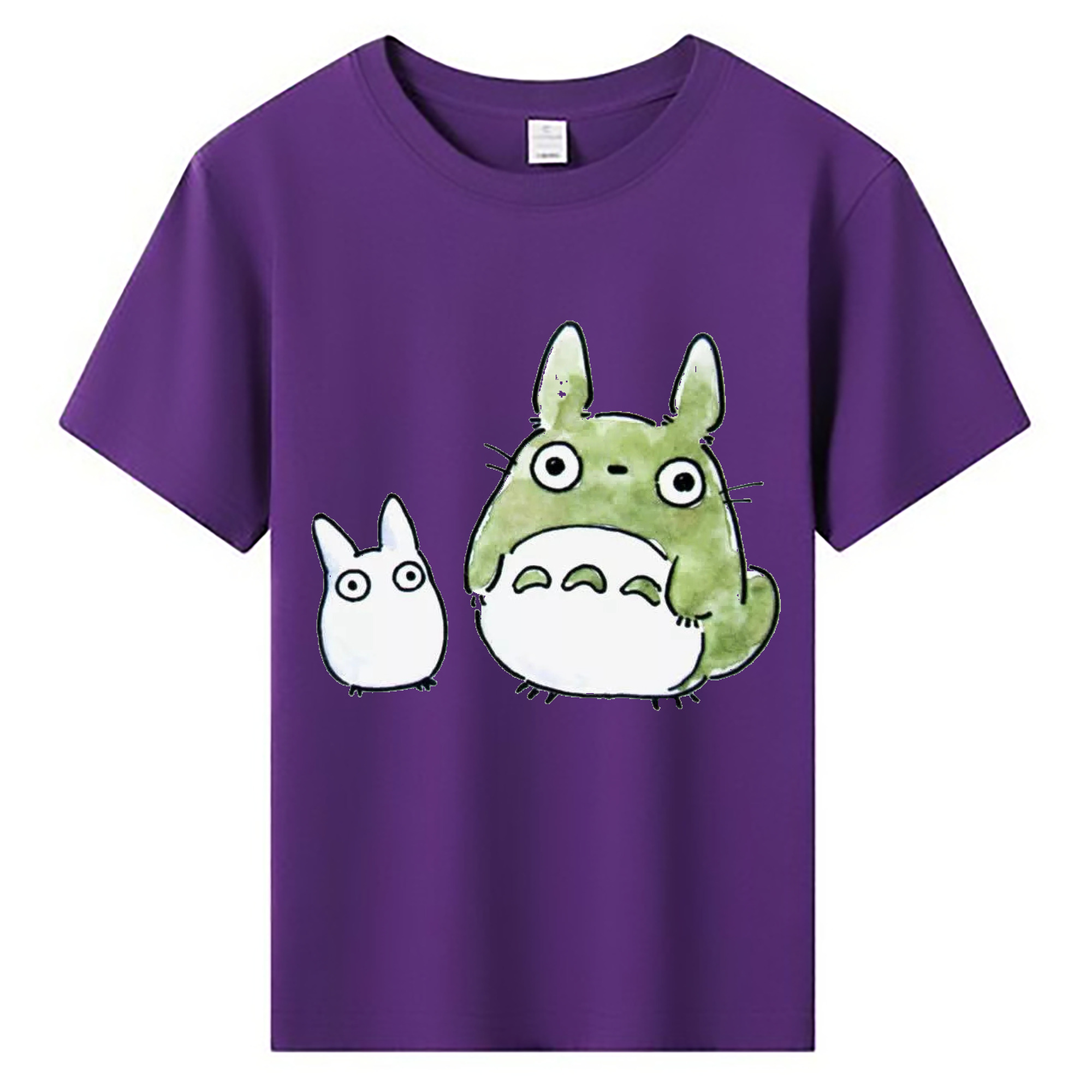 （画像用） となりのトトロ 草壁メイ 草壁サツキ My Neighbor Totoro Satsuki Kusakabe Mei Kusakabe 綿100％キッズTシャツ（フロントプリント）