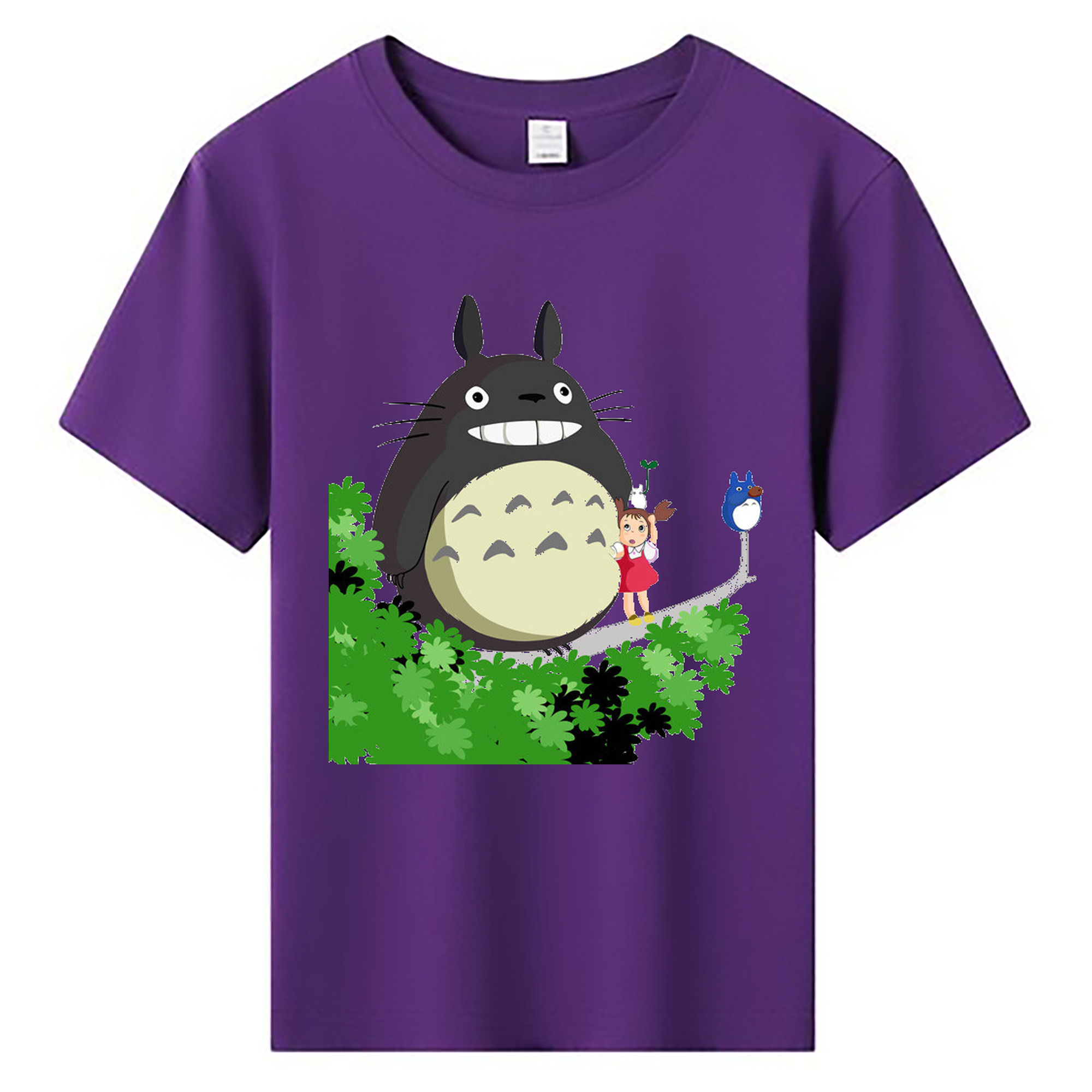 （画像用） となりのトトロ 草壁メイ 草壁サツキ My Neighbor Totoro Satsuki Kusakabe Mei Kusakabe 綿100％キッズTシャツ（フロントプリント）
