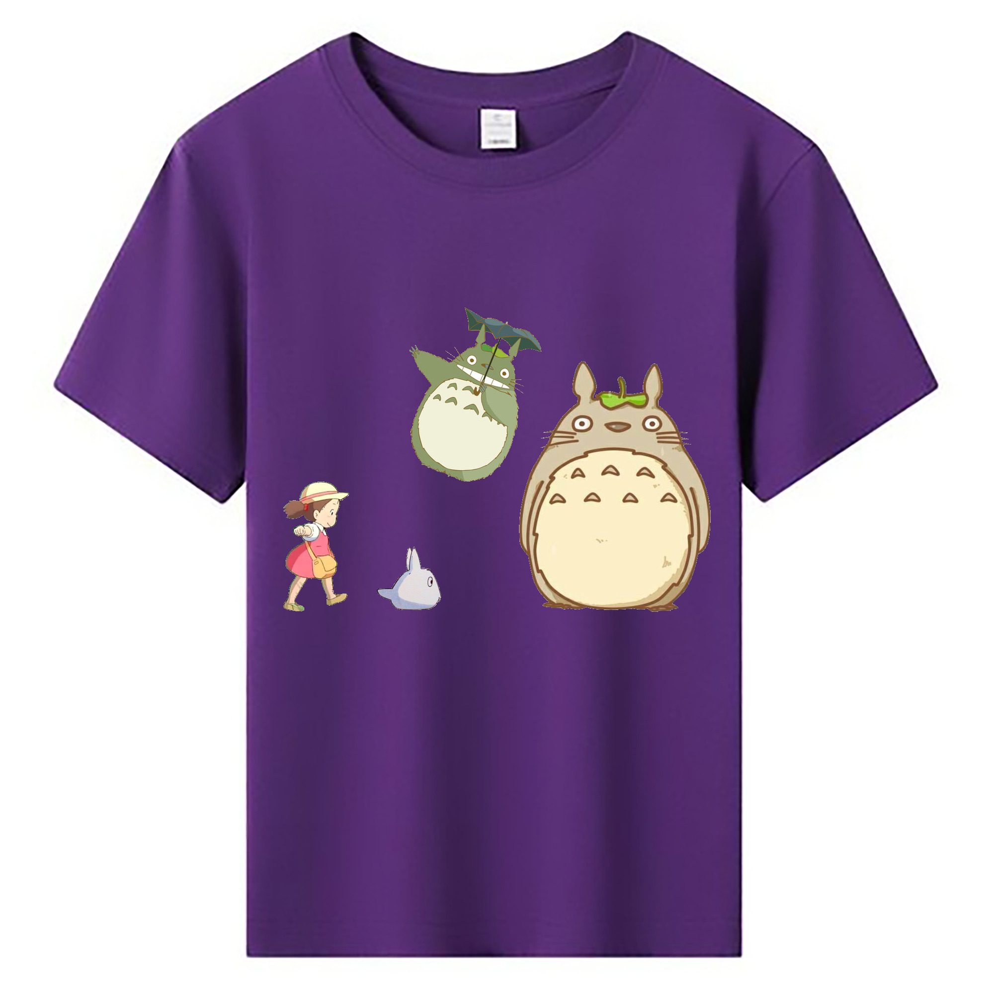 （画像用） となりのトトロ 草壁メイ 草壁サツキ My Neighbor Totoro Satsuki Kusakabe Mei Kusakabe 綿100％キッズTシャツ（フロントプリント）