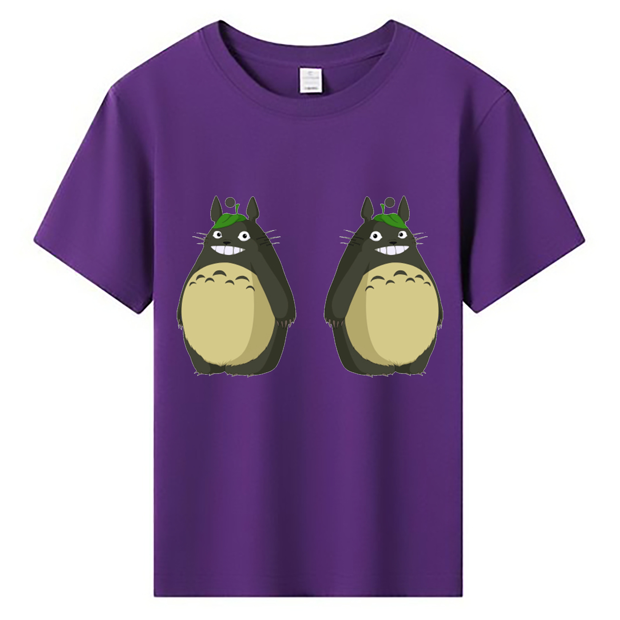（画像用） となりのトトロ 草壁メイ 草壁サツキ My Neighbor Totoro Satsuki Kusakabe Mei Kusakabe 綿100％キッズTシャツ（フロントプリント）