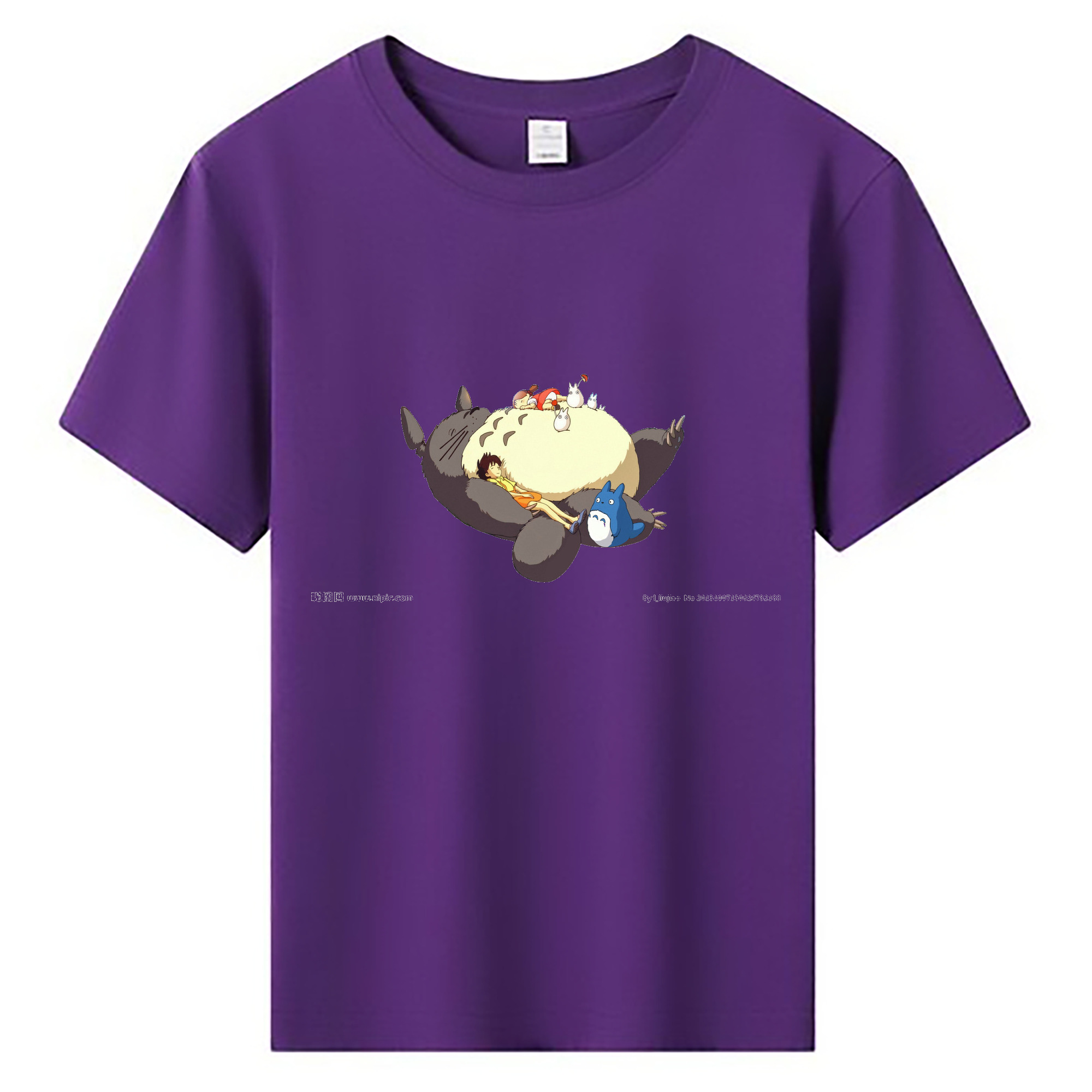（画像用） となりのトトロ 草壁メイ 草壁サツキ My Neighbor Totoro Satsuki Kusakabe Mei Kusakabe 綿100％キッズTシャツ（フロントプリント）