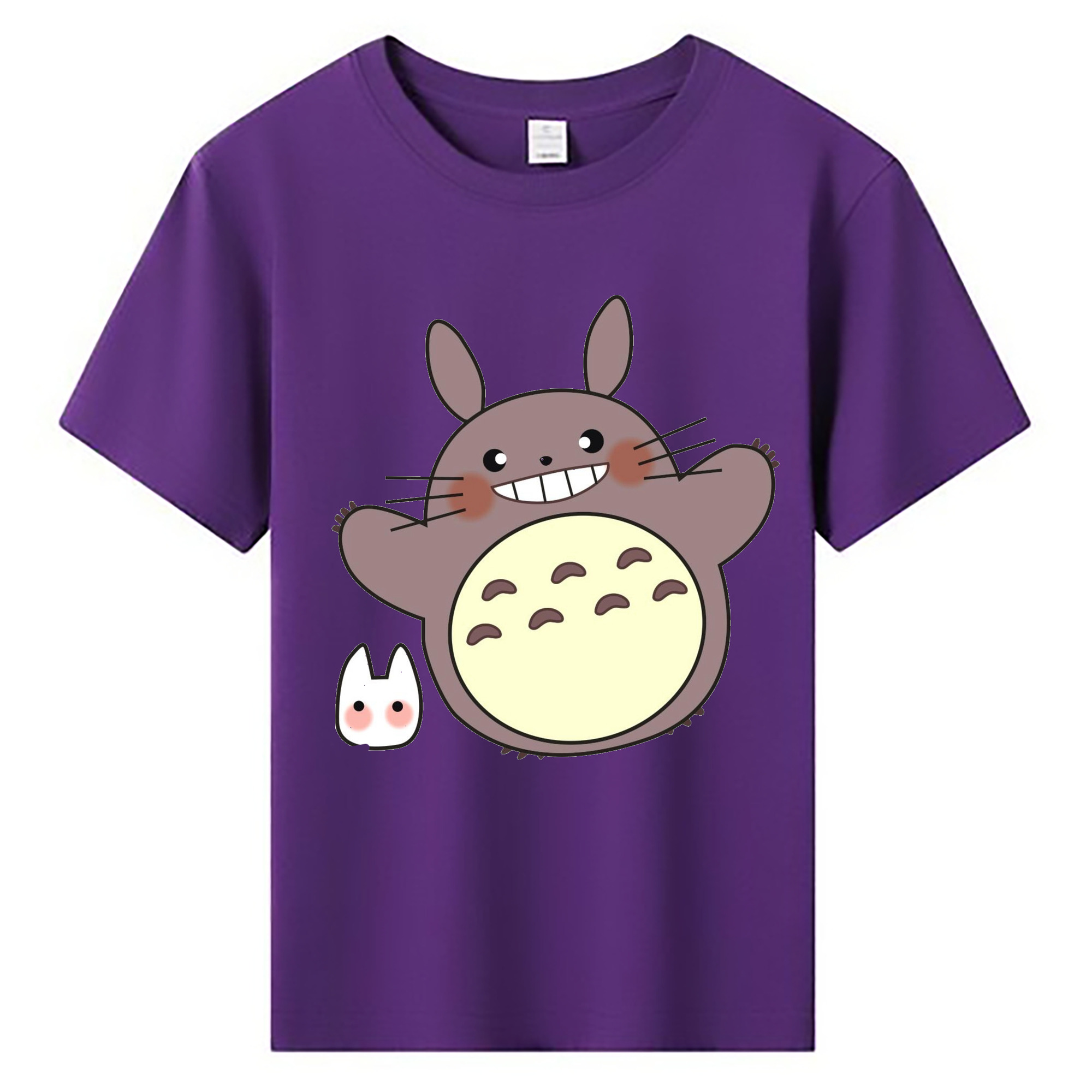 （画像用） となりのトトロ 草壁メイ 草壁サツキ My Neighbor Totoro Satsuki Kusakabe Mei Kusakabe 綿100％キッズTシャツ（フロントプリント）