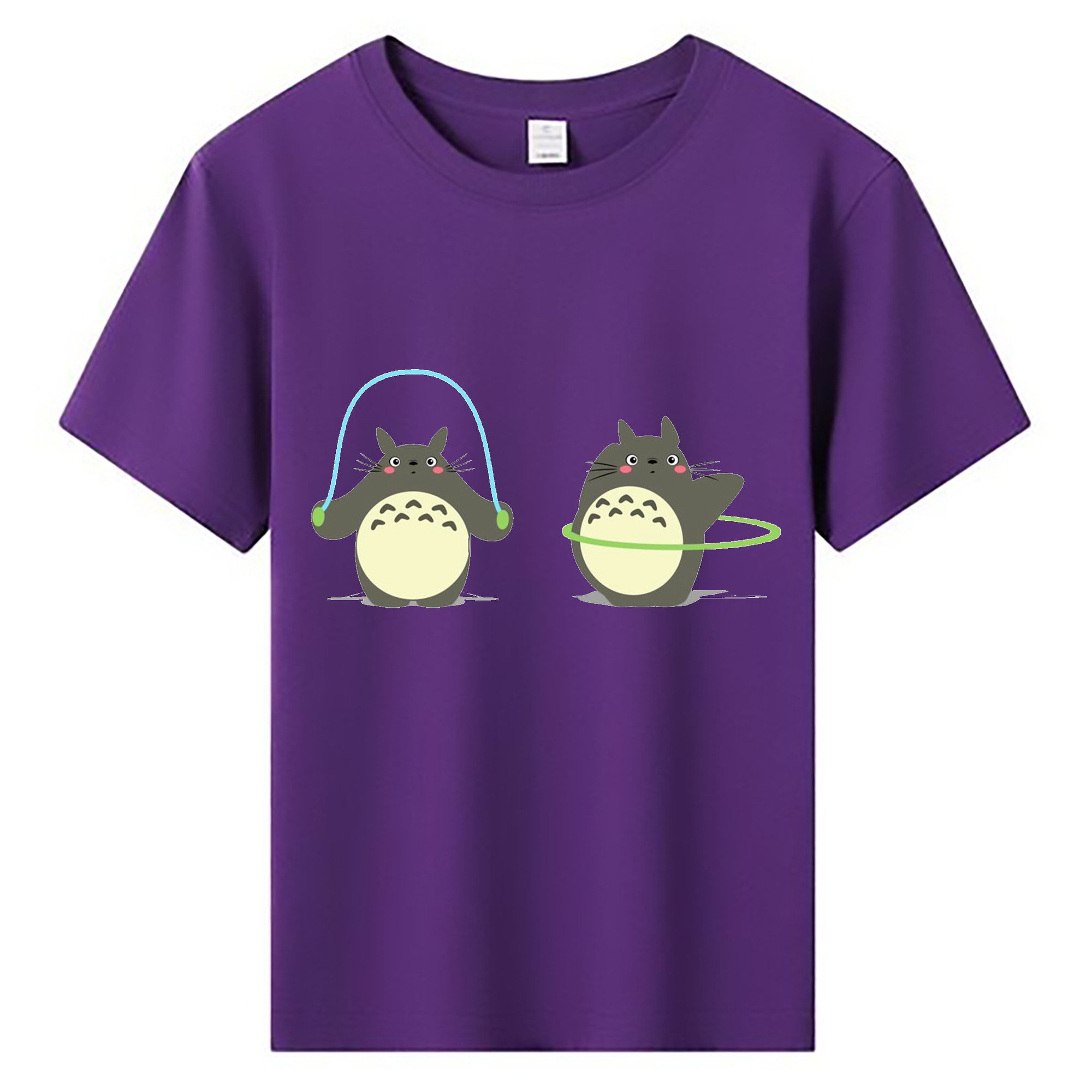 （画像用） となりのトトロ 草壁メイ 草壁サツキ My Neighbor Totoro Satsuki Kusakabe Mei Kusakabe 綿100％キッズTシャツ（フロントプリント）