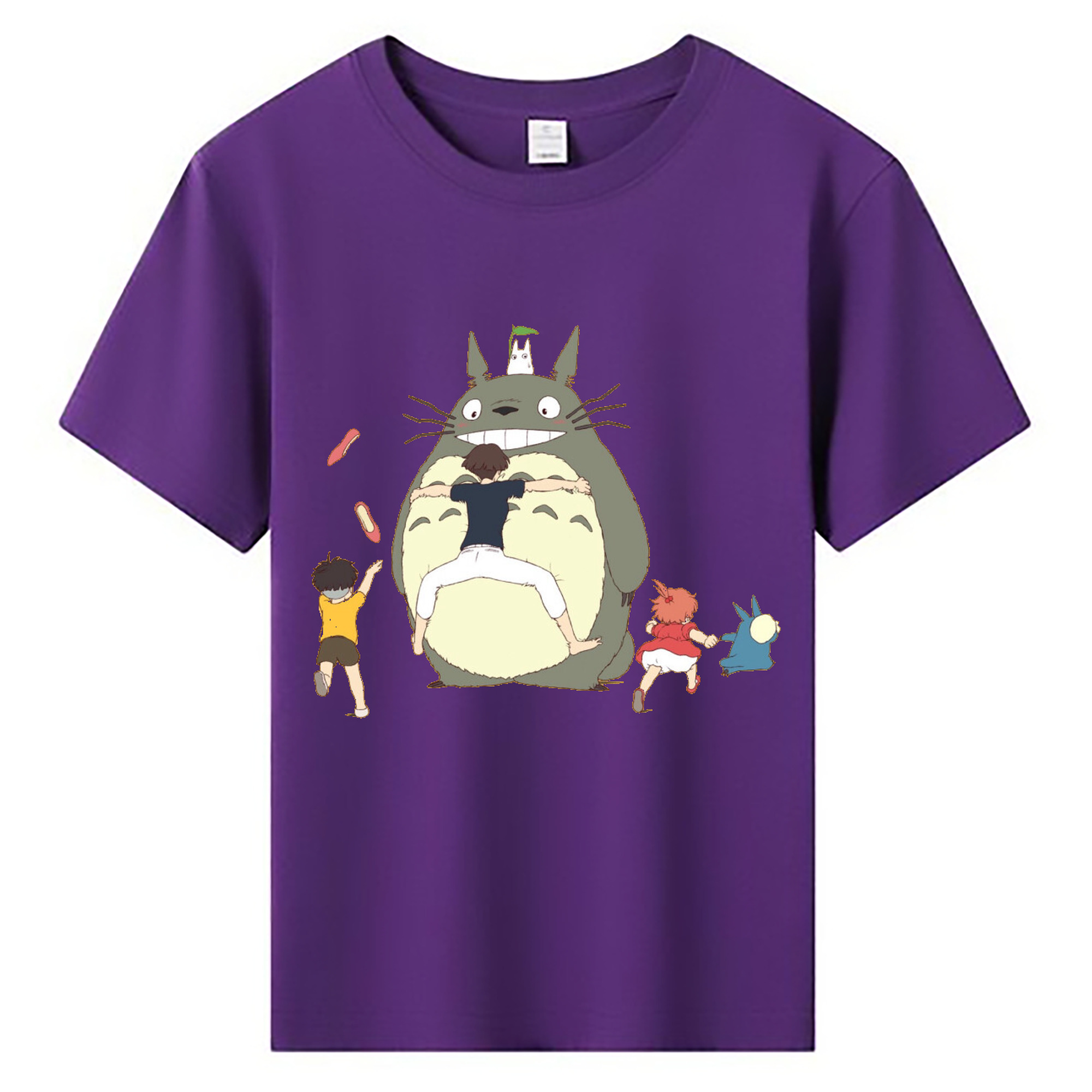 （画像用） となりのトトロ 草壁メイ 草壁サツキ My Neighbor Totoro Satsuki Kusakabe Mei Kusakabe 綿100％キッズTシャツ（フロントプリント）