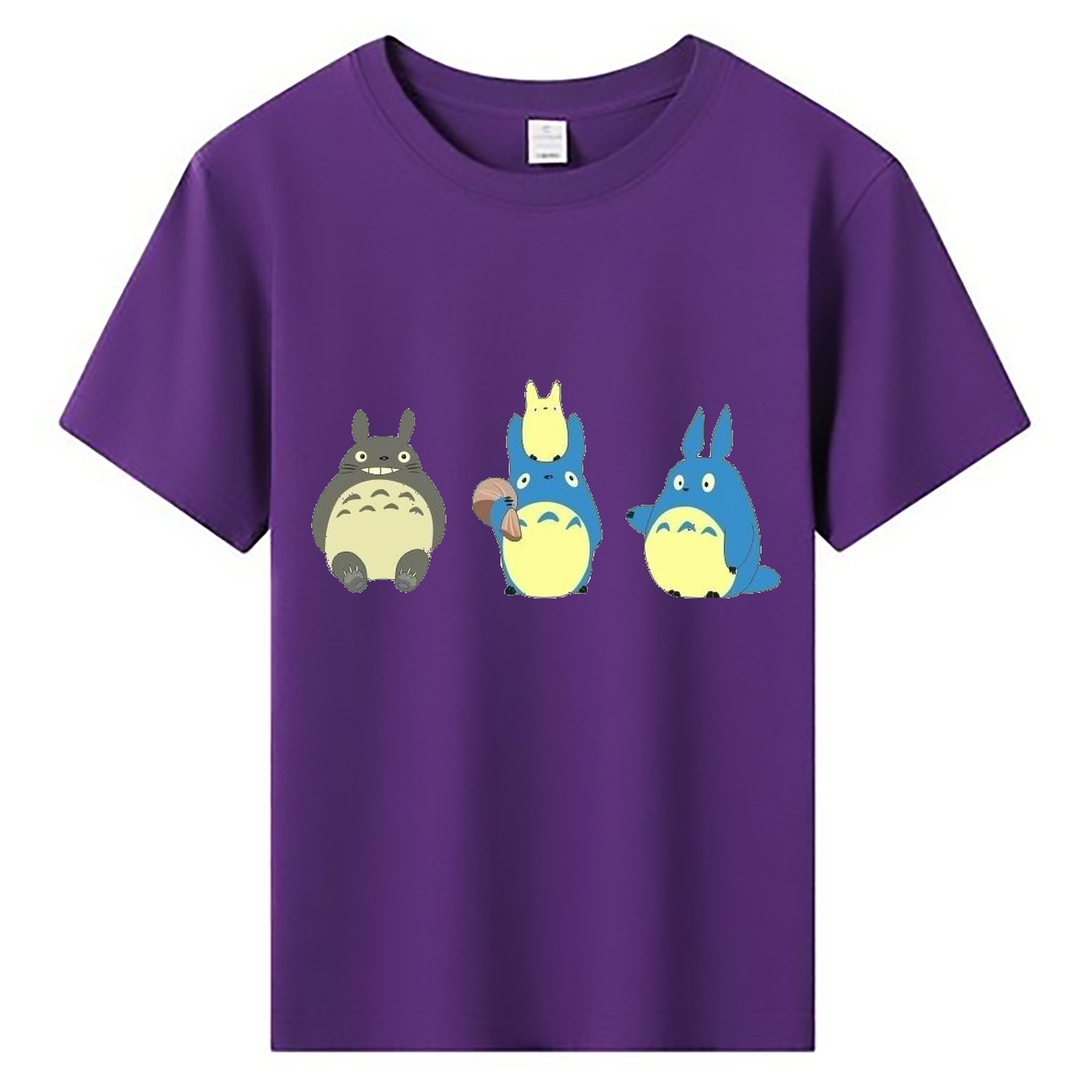 （画像用） となりのトトロ 草壁メイ 草壁サツキ My Neighbor Totoro Satsuki Kusakabe Mei Kusakabe 綿100％キッズTシャツ（フロントプリント）