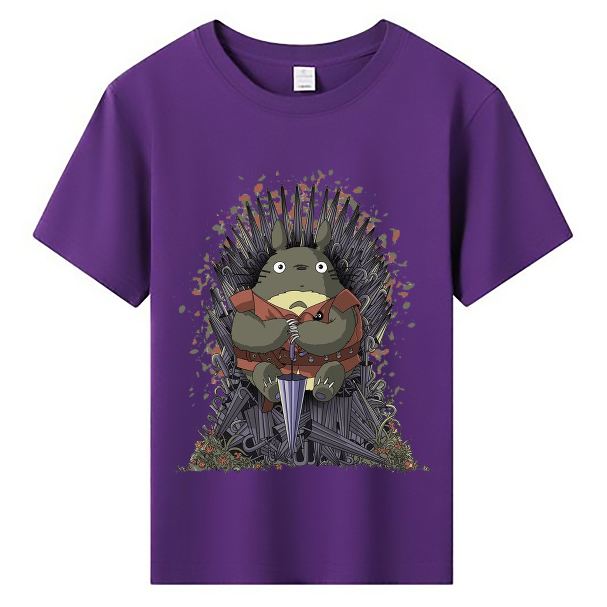 （画像用） となりのトトロ 草壁メイ 草壁サツキ My Neighbor Totoro Satsuki Kusakabe Mei Kusakabe 綿100％キッズTシャツ（フロントプリント）