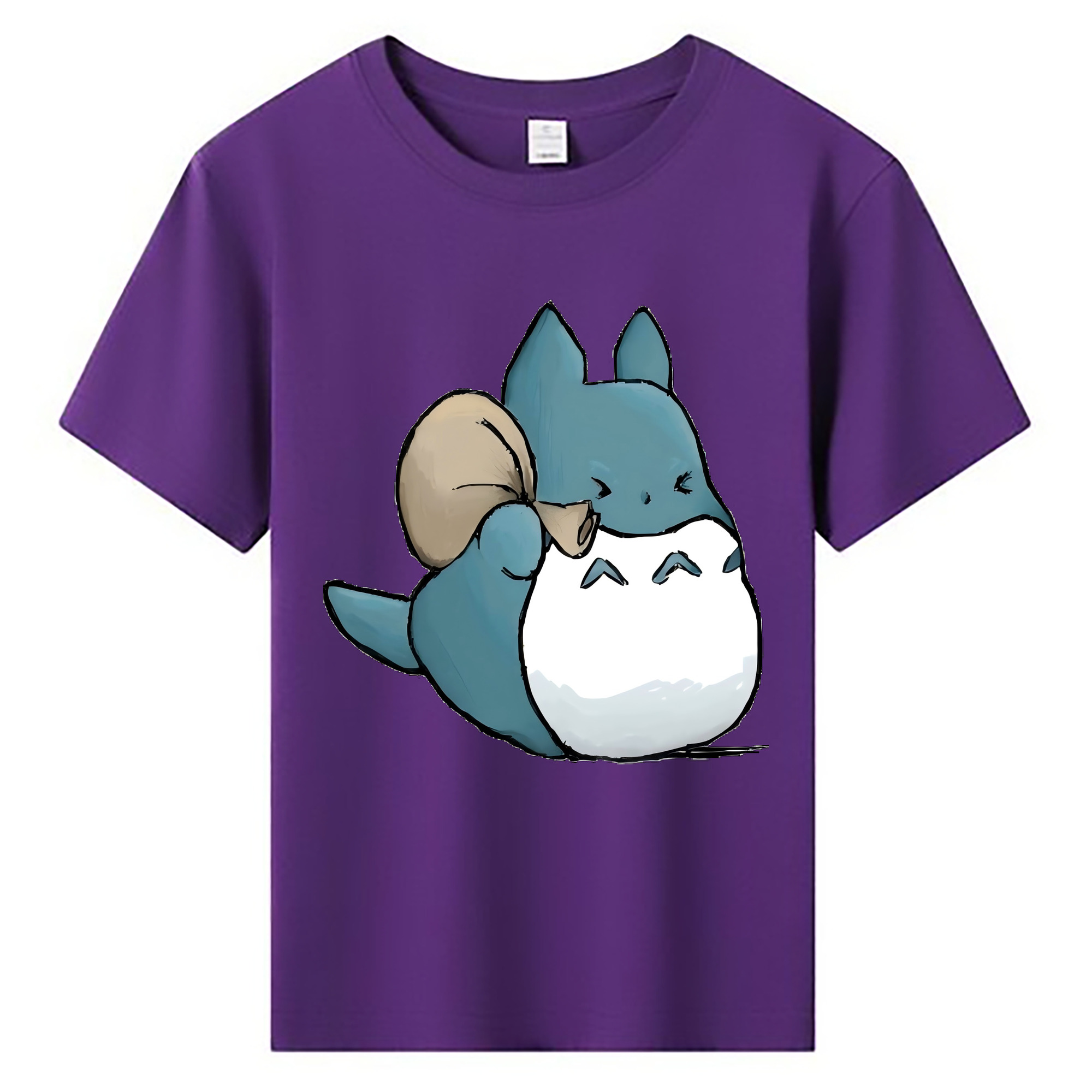 （画像用） となりのトトロ 草壁メイ 草壁サツキ My Neighbor Totoro Satsuki Kusakabe Mei Kusakabe 綿100％キッズTシャツ（フロントプリント）