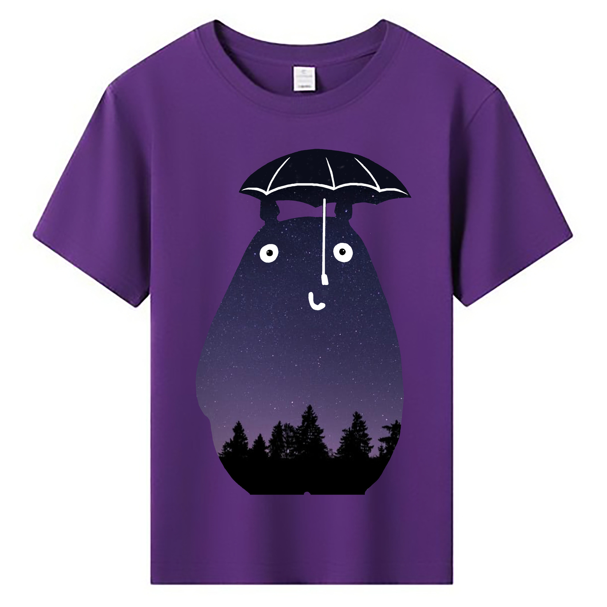 （画像用） となりのトトロ 草壁メイ 草壁サツキ My Neighbor Totoro Satsuki Kusakabe Mei Kusakabe 綿100％キッズTシャツ（フロントプリント）