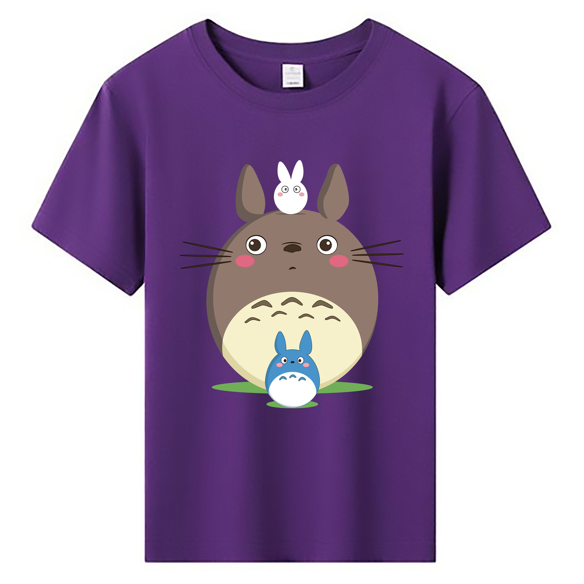 （画像用） となりのトトロ 草壁メイ 草壁サツキ My Neighbor Totoro Satsuki Kusakabe Mei Kusakabe 綿100％キッズTシャツ（フロントプリント）