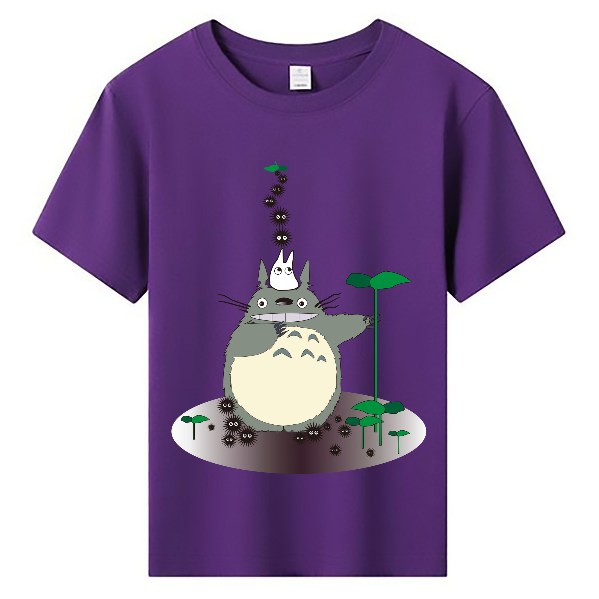 （画像用） となりのトトロ 草壁メイ 草壁サツキ My Neighbor Totoro Satsuki Kusakabe Mei Kusakabe 綿100％キッズTシャツ（フロントプリント）