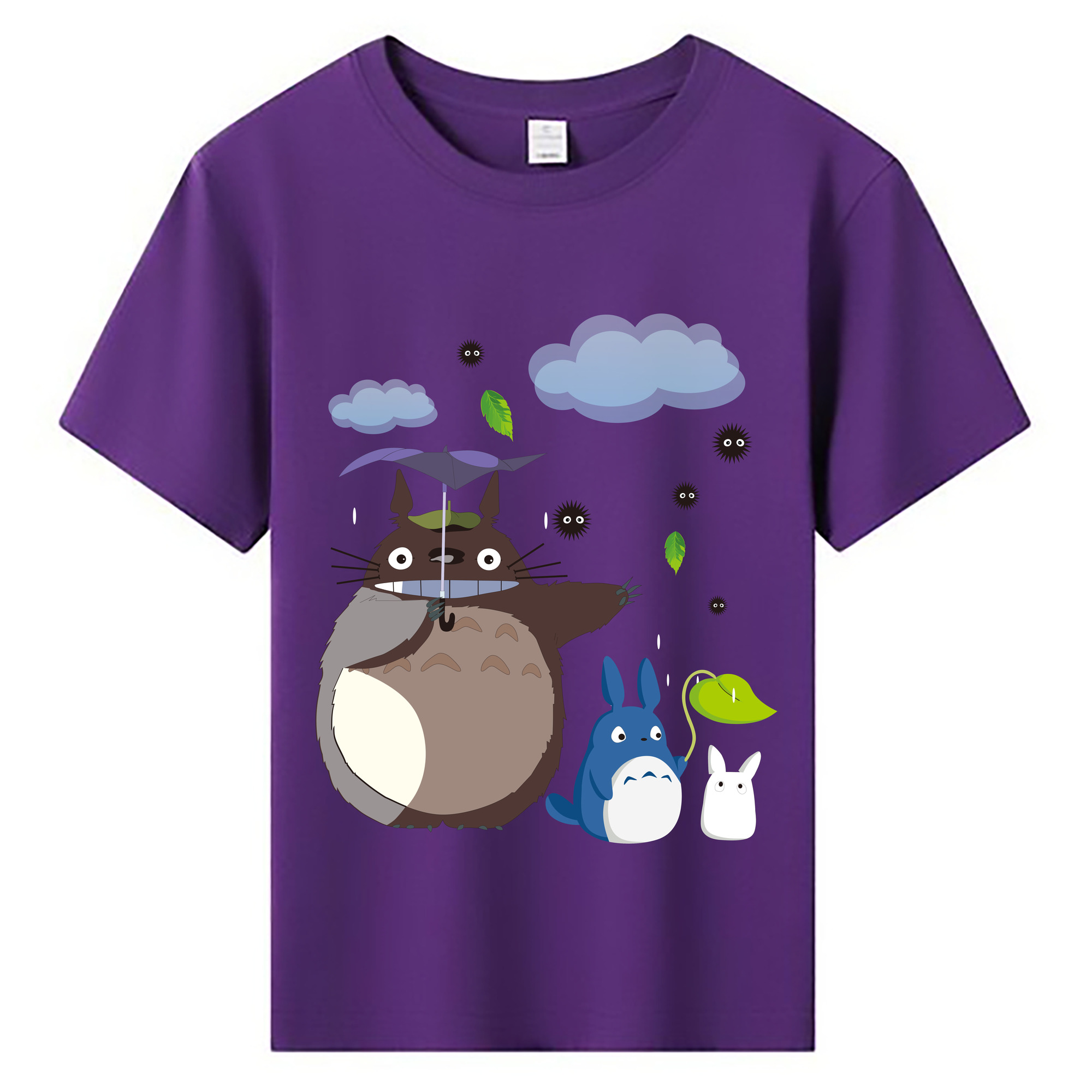（画像用） となりのトトロ 草壁メイ 草壁サツキ My Neighbor Totoro Satsuki Kusakabe Mei Kusakabe 綿100％キッズTシャツ（フロントプリント）