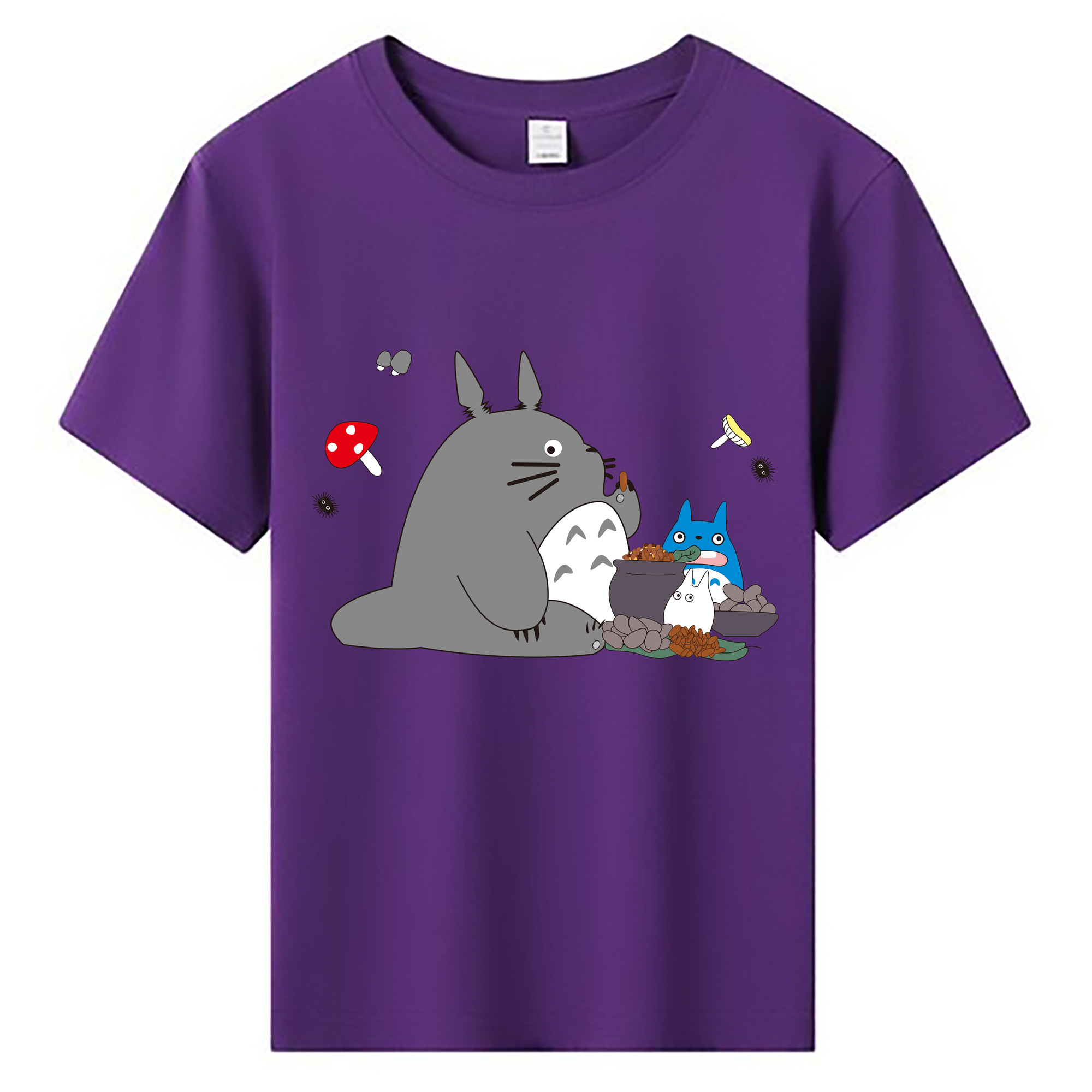 （画像用） となりのトトロ 草壁メイ 草壁サツキ My Neighbor Totoro Satsuki Kusakabe Mei Kusakabe 綿100％キッズTシャツ（フロントプリント）