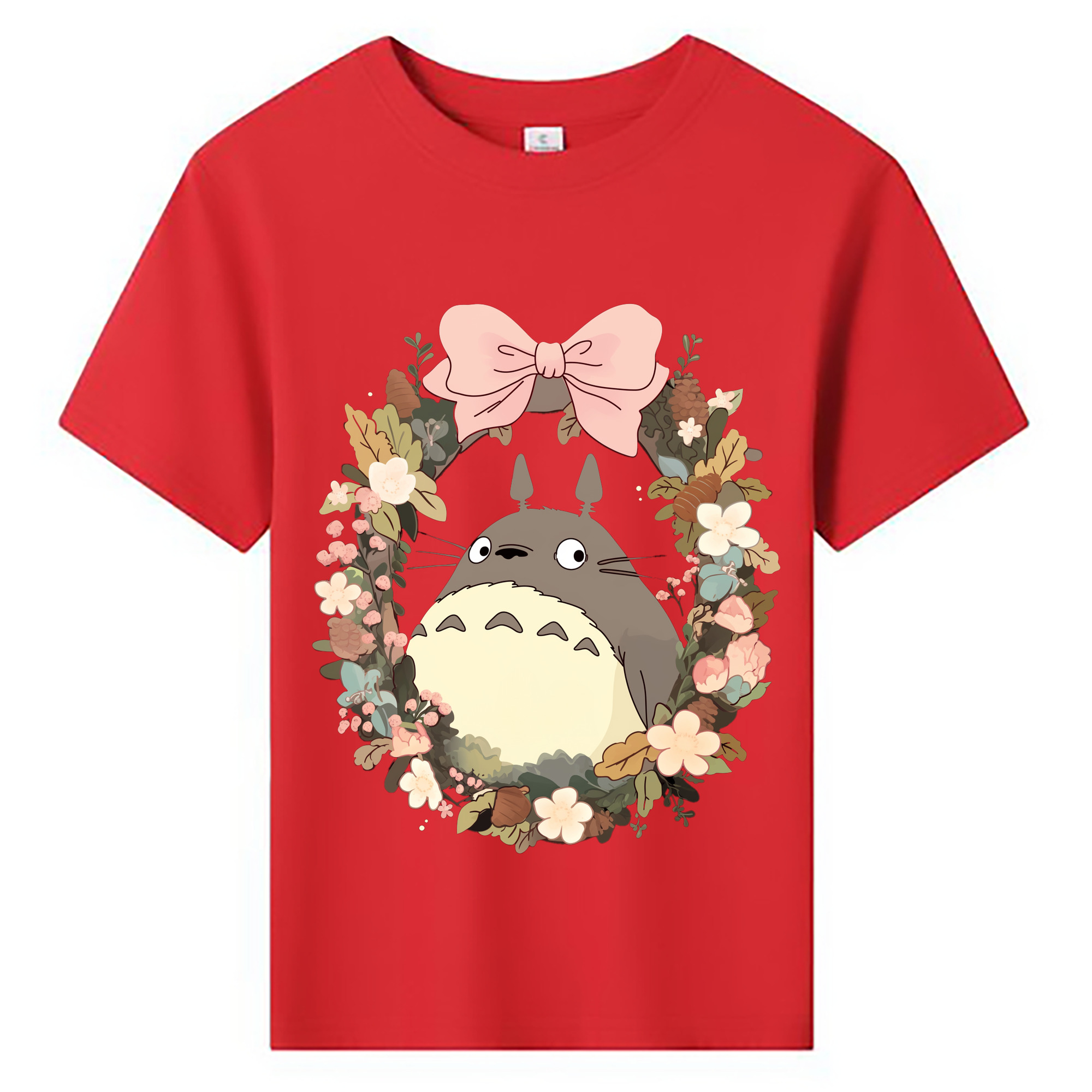 （画像用） となりのトトロ 草壁メイ 草壁サツキ My Neighbor Totoro Satsuki Kusakabe Mei Kusakabe 綿100％キッズTシャツ（フロントプリント）