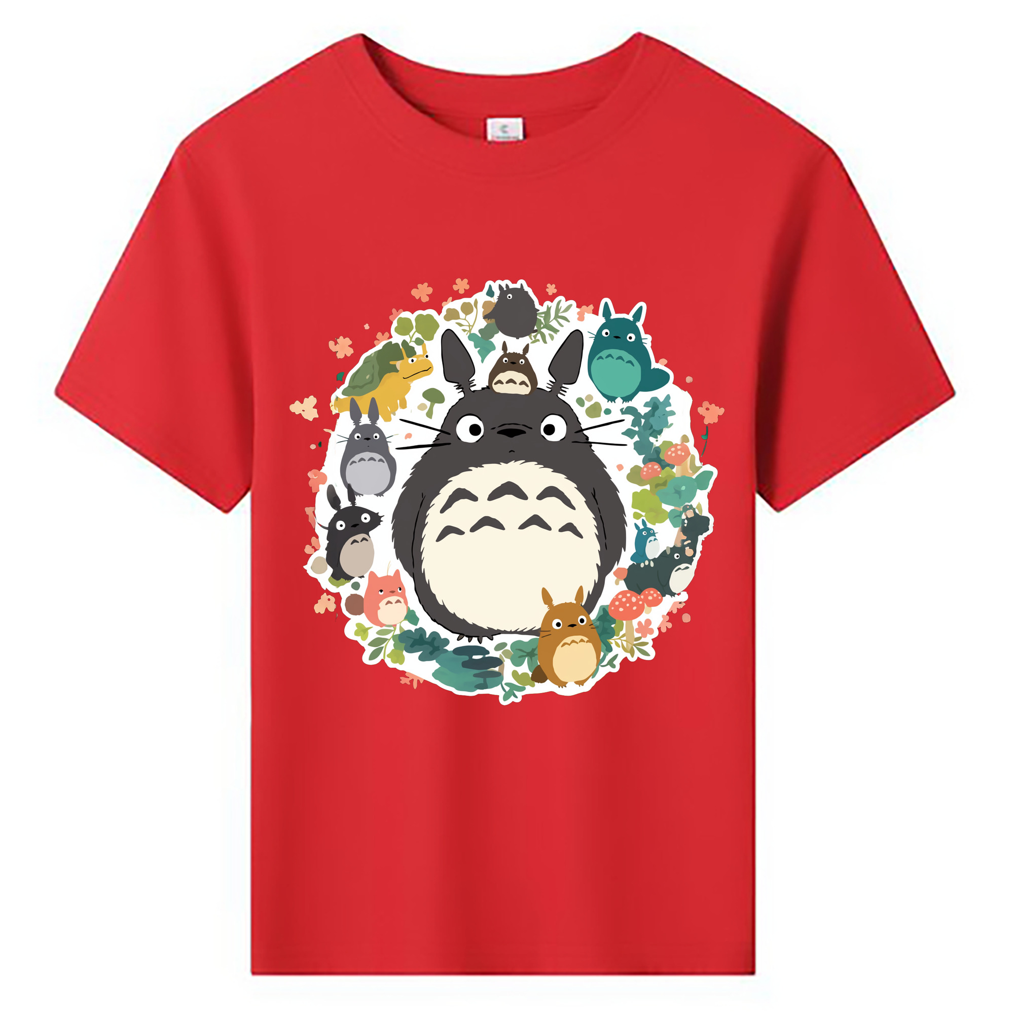 （画像用） となりのトトロ 草壁メイ 草壁サツキ My Neighbor Totoro Satsuki Kusakabe Mei Kusakabe 綿100％キッズTシャツ（フロントプリント）