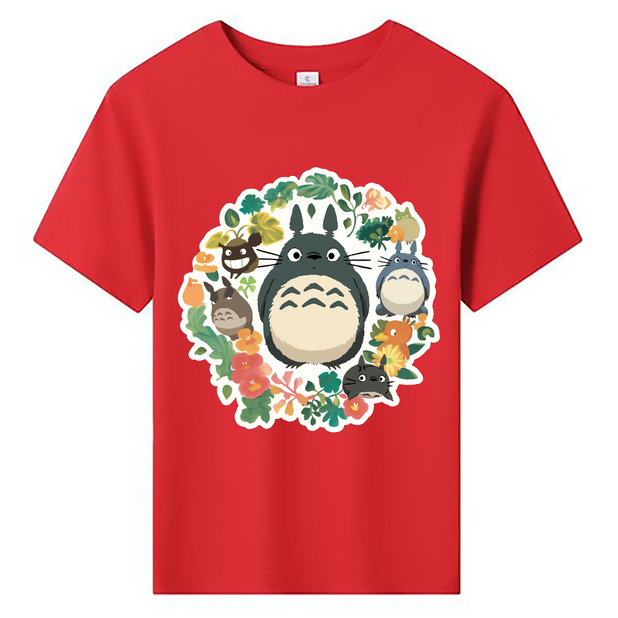 （画像用） となりのトトロ 草壁メイ 草壁サツキ My Neighbor Totoro Satsuki Kusakabe Mei Kusakabe 綿100％キッズTシャツ（フロントプリント）