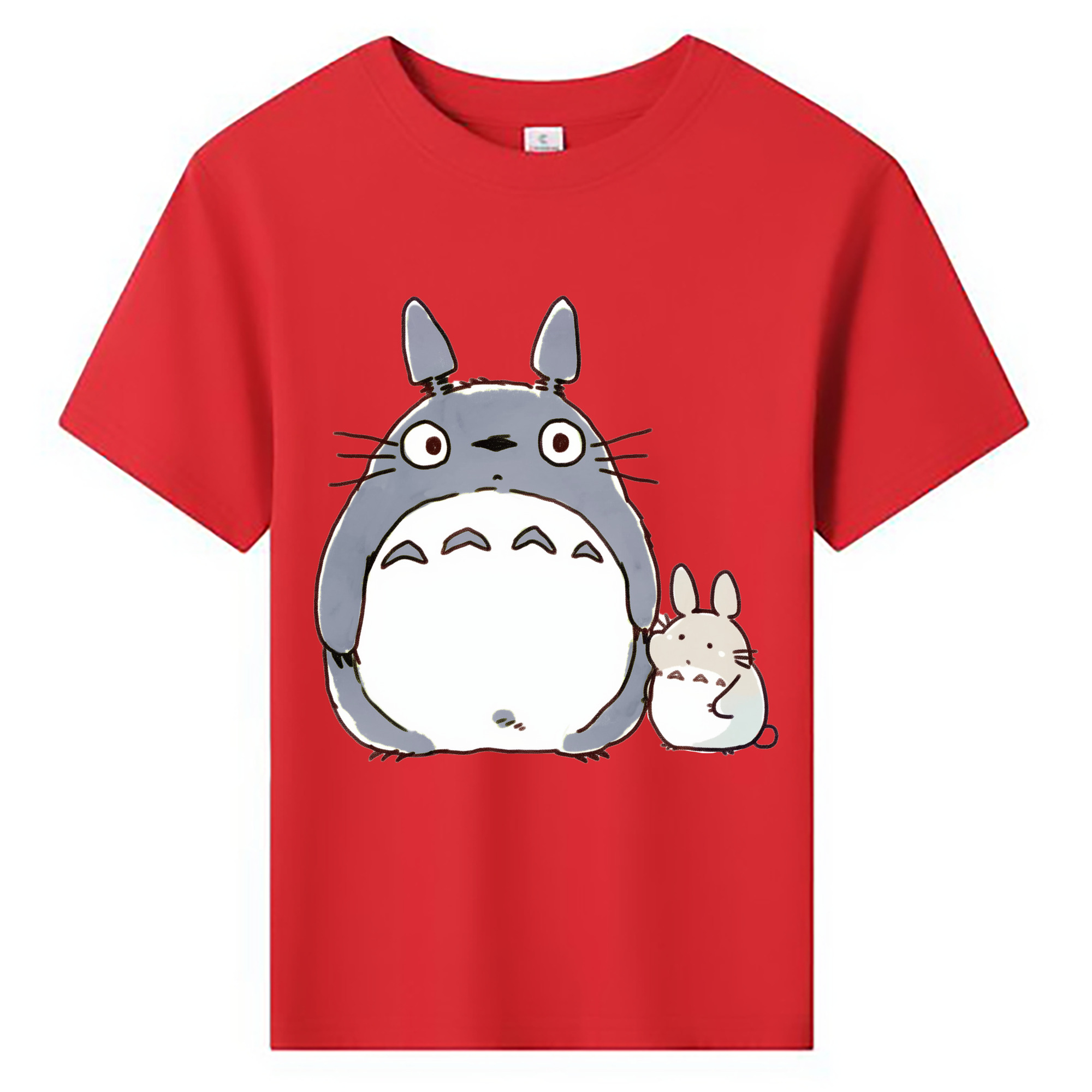 （画像用） となりのトトロ 草壁メイ 草壁サツキ My Neighbor Totoro Satsuki Kusakabe Mei Kusakabe 綿100％キッズTシャツ（フロントプリント）