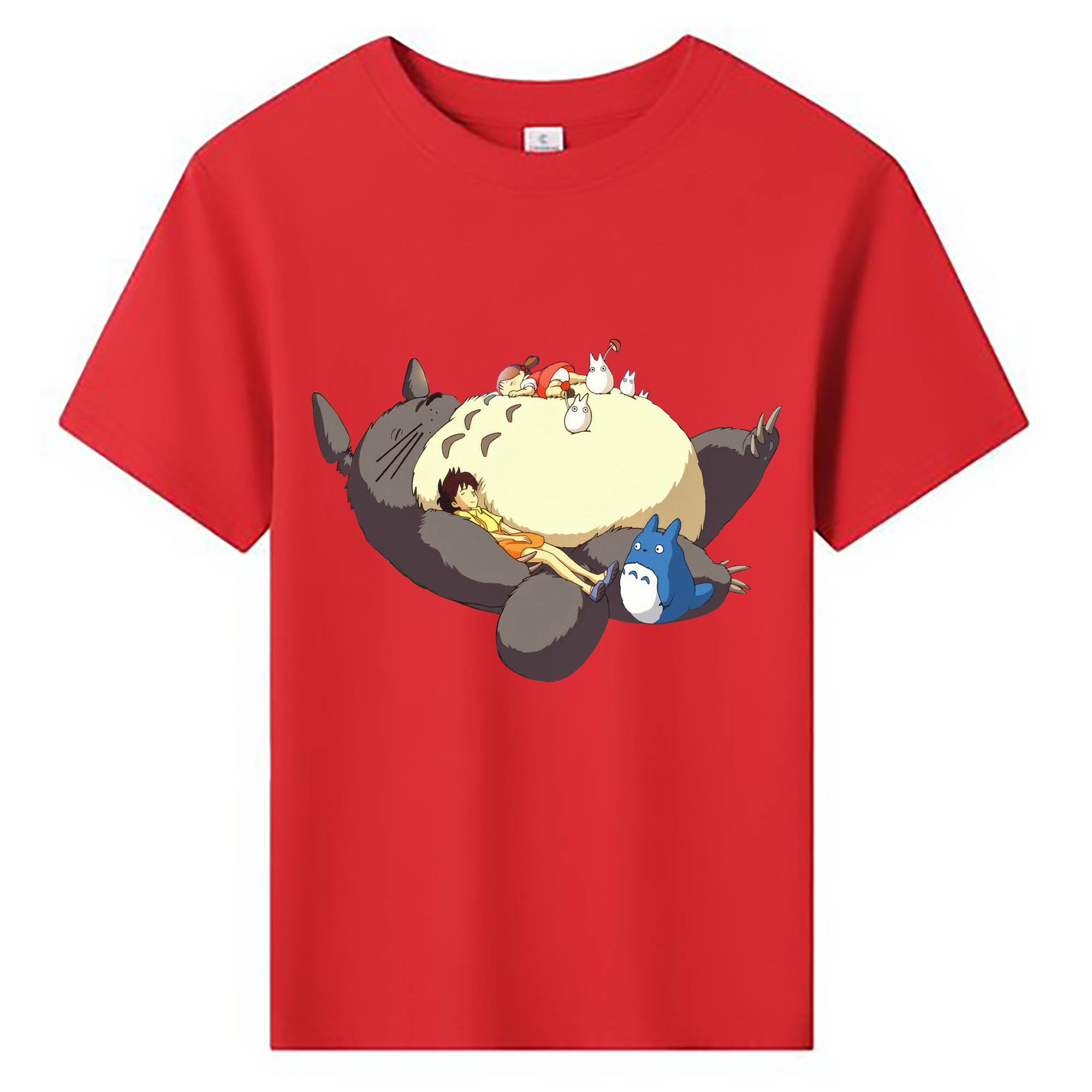 （画像用） となりのトトロ 草壁メイ 草壁サツキ My Neighbor Totoro Satsuki Kusakabe Mei Kusakabe 綿100％キッズTシャツ（フロントプリント）