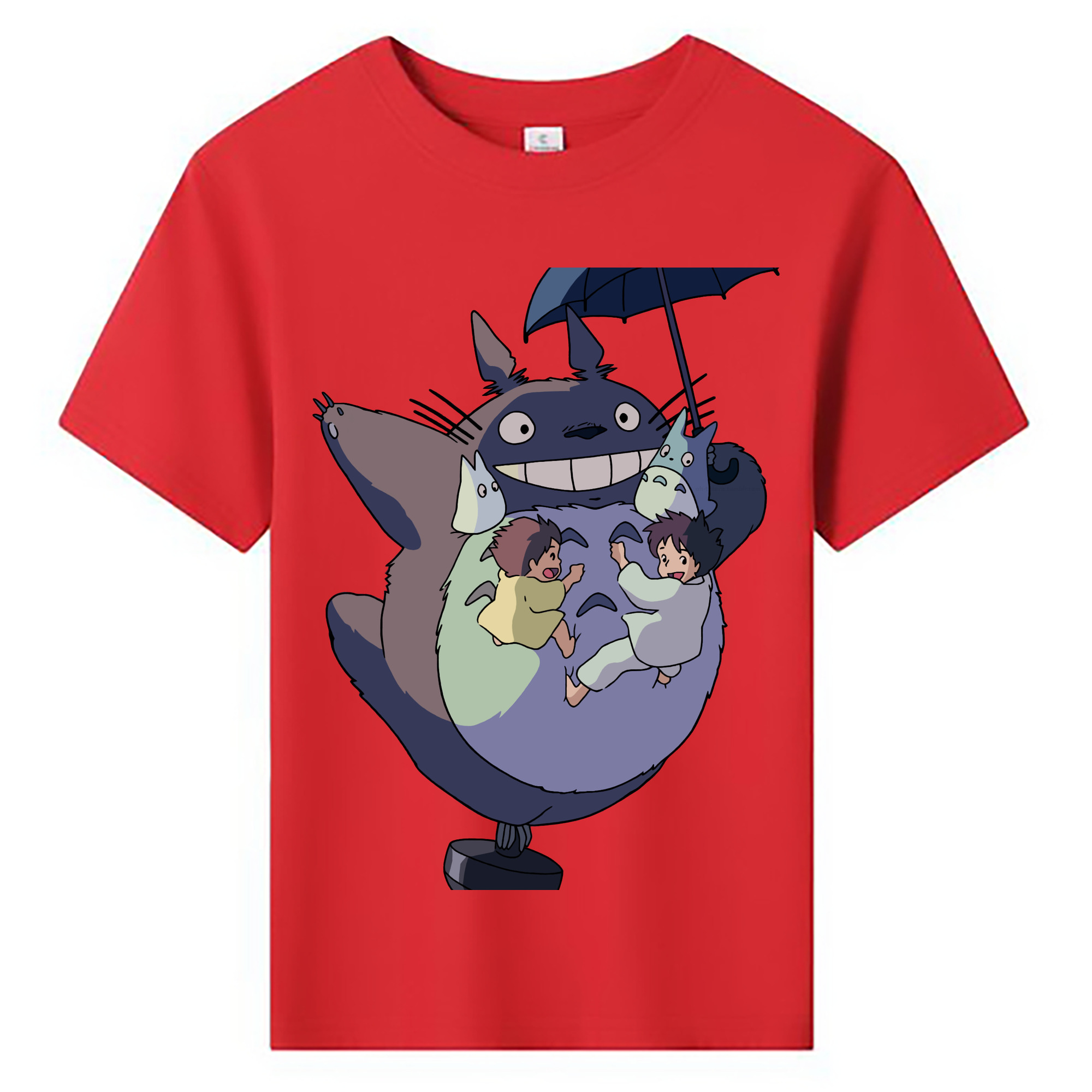 （画像用） となりのトトロ 草壁メイ 草壁サツキ My Neighbor Totoro Satsuki Kusakabe Mei Kusakabe 綿100％キッズTシャツ（フロントプリント）