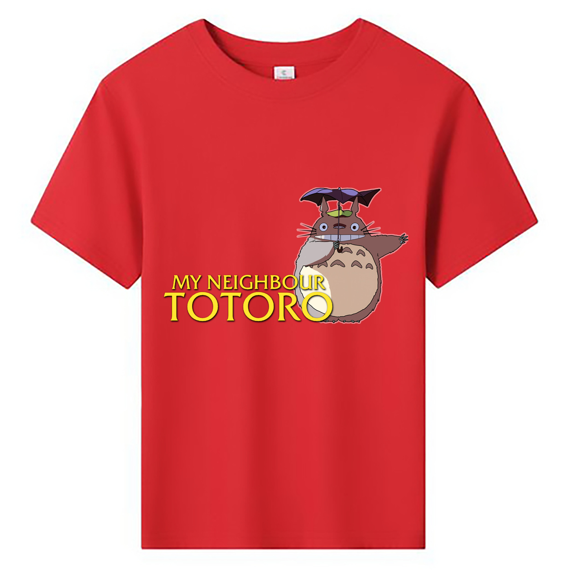 （画像用） となりのトトロ 草壁メイ 草壁サツキ My Neighbor Totoro Satsuki Kusakabe Mei Kusakabe 綿100％キッズTシャツ（フロントプリント）