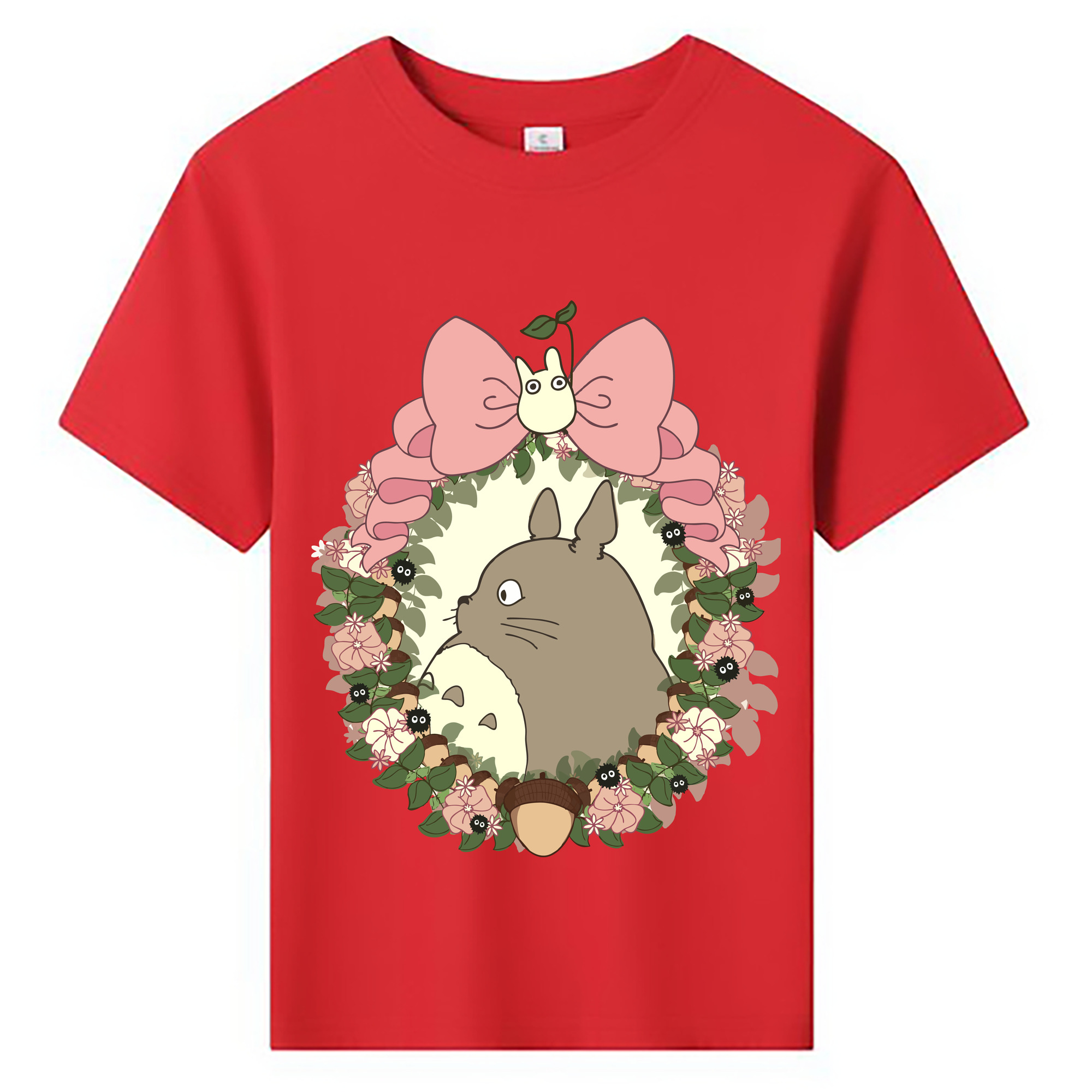 （画像用） となりのトトロ 草壁メイ 草壁サツキ My Neighbor Totoro Satsuki Kusakabe Mei Kusakabe 綿100％キッズTシャツ（フロントプリント）
