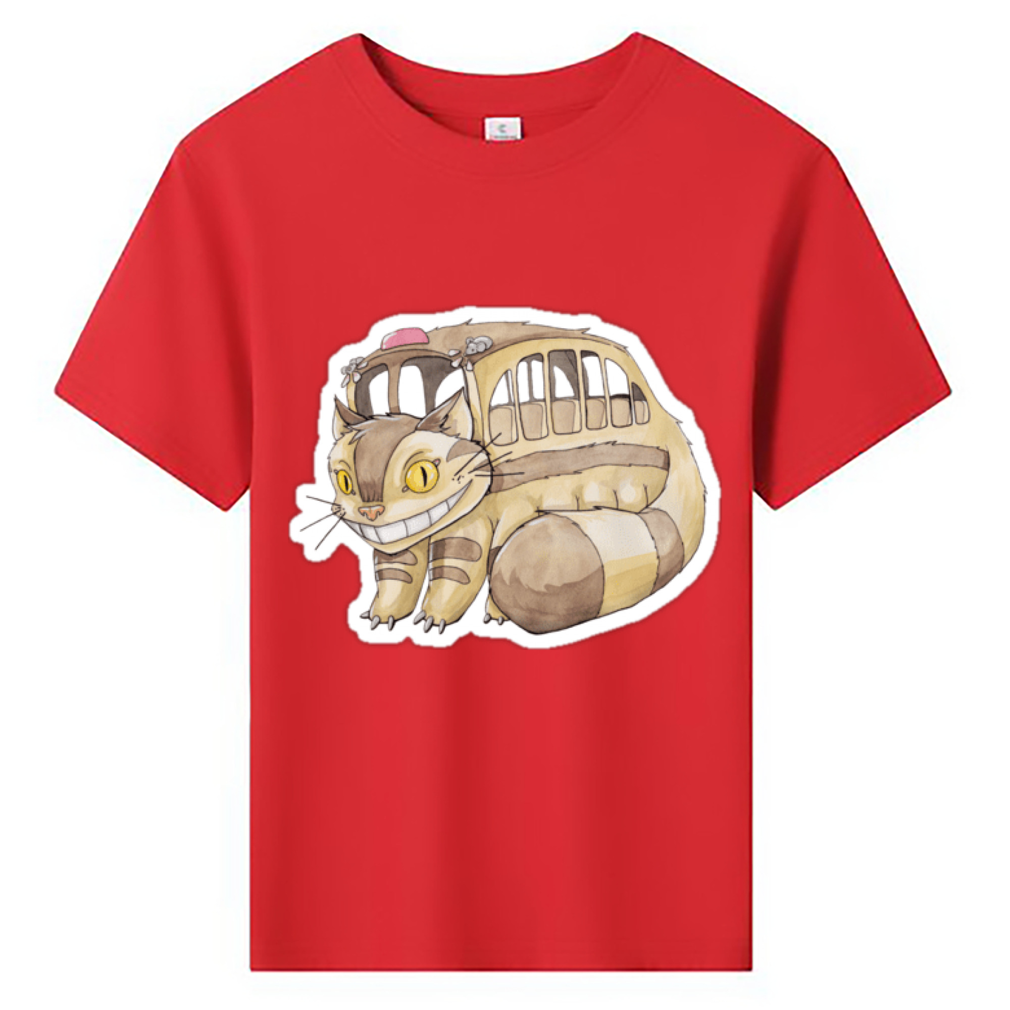 （画像用） となりのトトロ 草壁メイ 草壁サツキ My Neighbor Totoro Satsuki Kusakabe Mei Kusakabe 綿100％キッズTシャツ（フロントプリント）