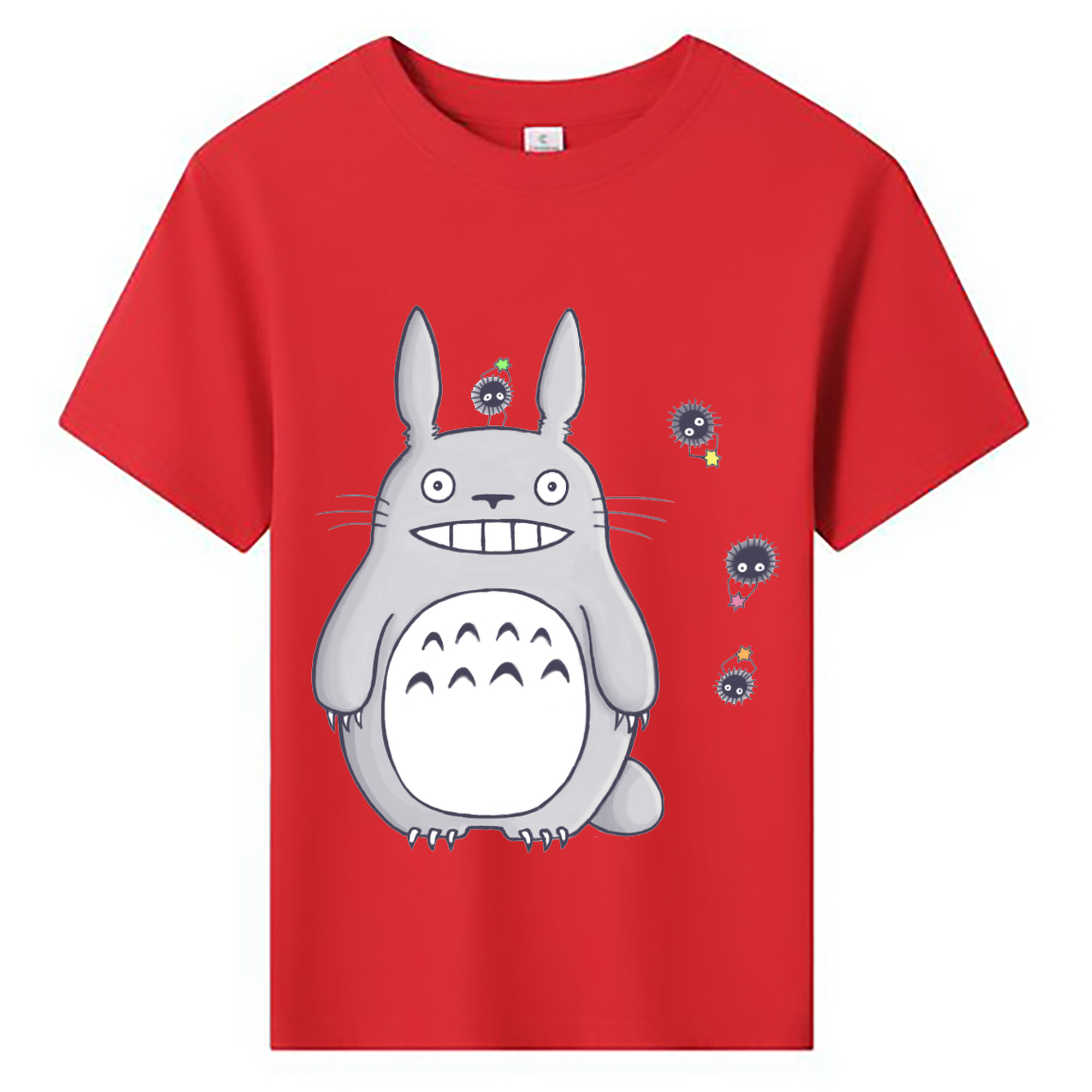 （画像用） となりのトトロ 草壁メイ 草壁サツキ My Neighbor Totoro Satsuki Kusakabe Mei Kusakabe 綿100％キッズTシャツ（フロントプリント）