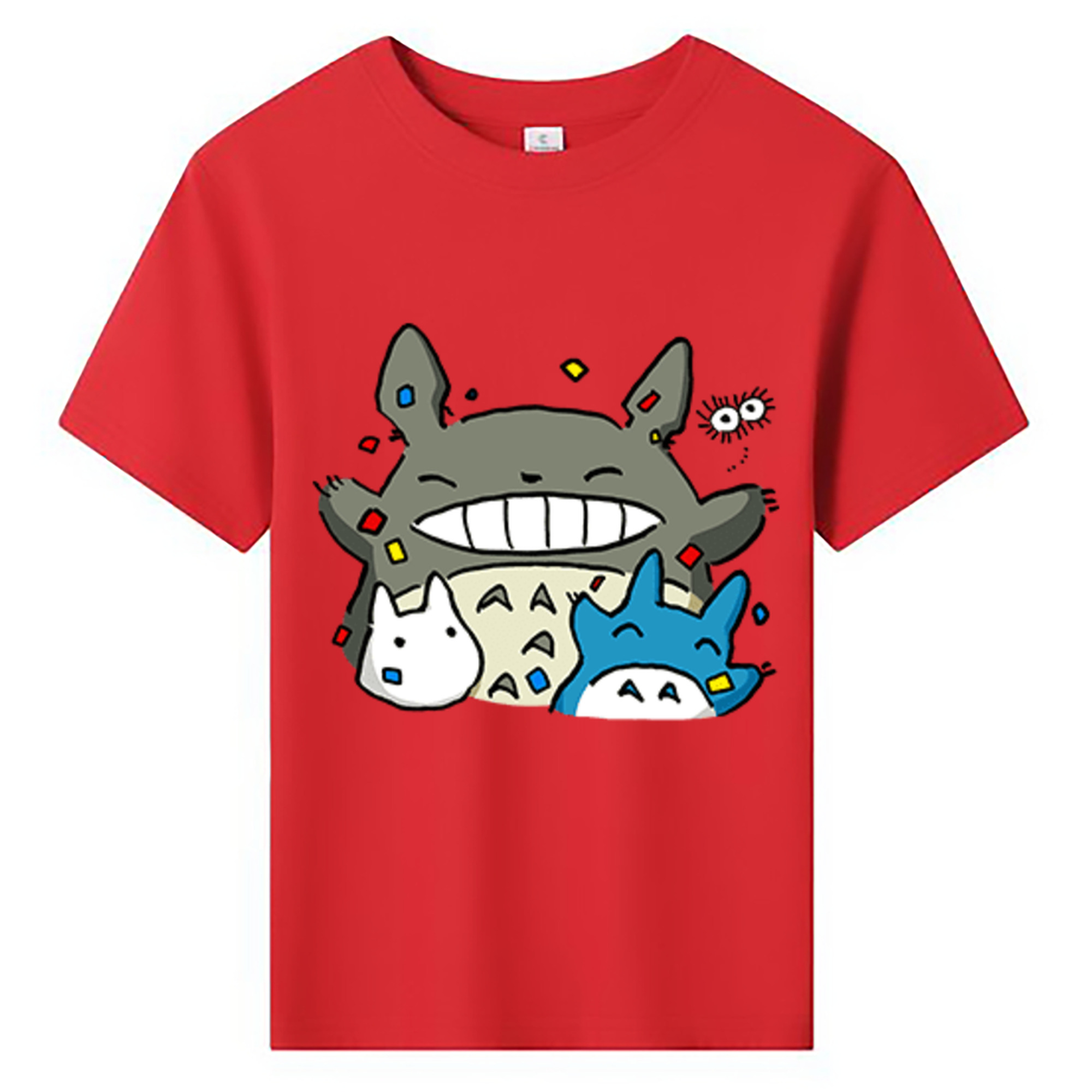 （画像用） となりのトトロ 草壁メイ 草壁サツキ My Neighbor Totoro Satsuki Kusakabe Mei Kusakabe 綿100％キッズTシャツ（フロントプリント）