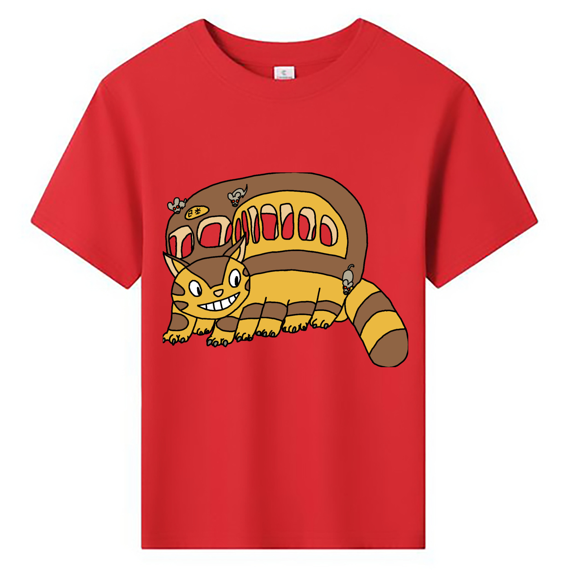 （画像用） となりのトトロ 草壁メイ 草壁サツキ My Neighbor Totoro Satsuki Kusakabe Mei Kusakabe 綿100％キッズTシャツ（フロントプリント）