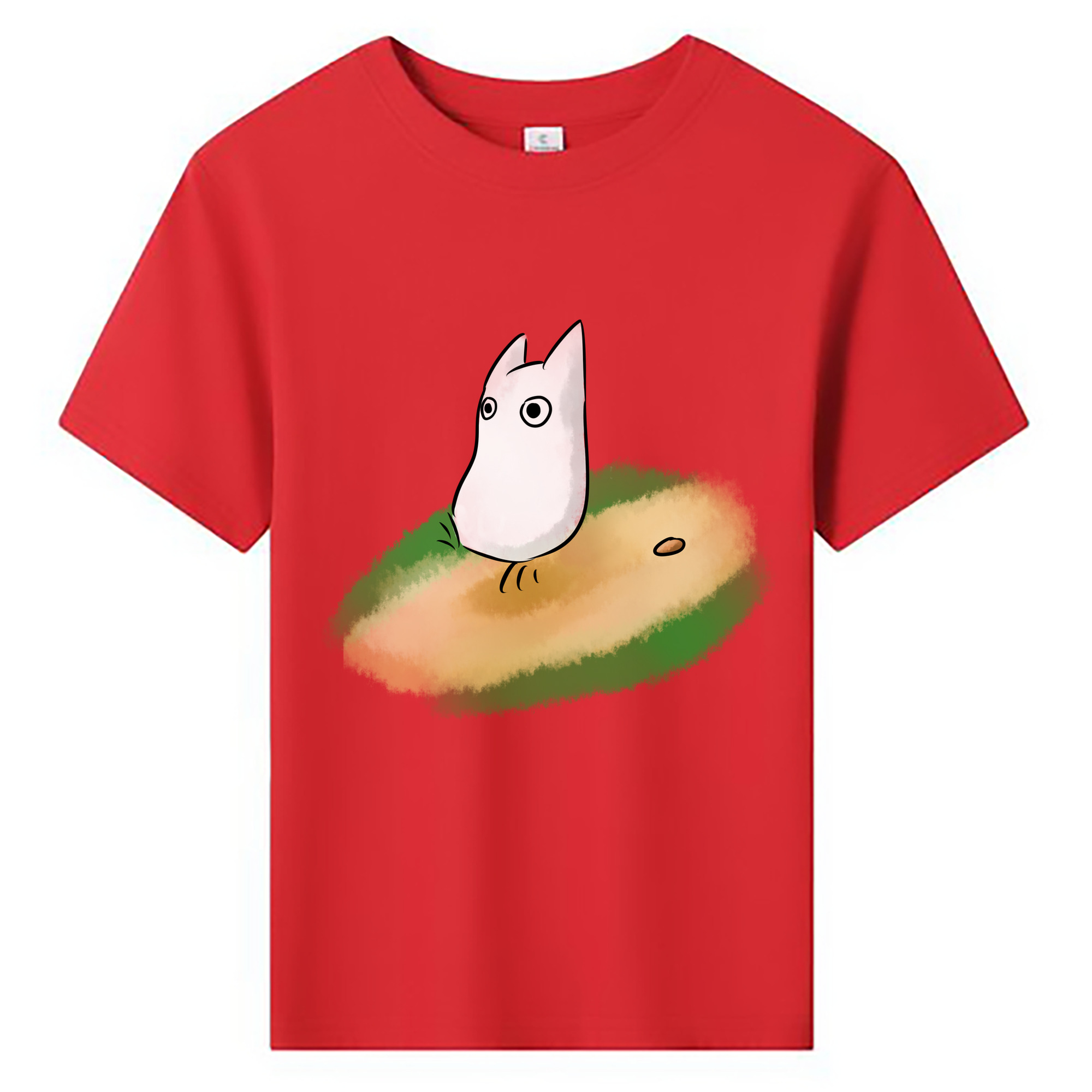 （画像用） となりのトトロ 草壁メイ 草壁サツキ My Neighbor Totoro Satsuki Kusakabe Mei Kusakabe 綿100％キッズTシャツ（フロントプリント）
