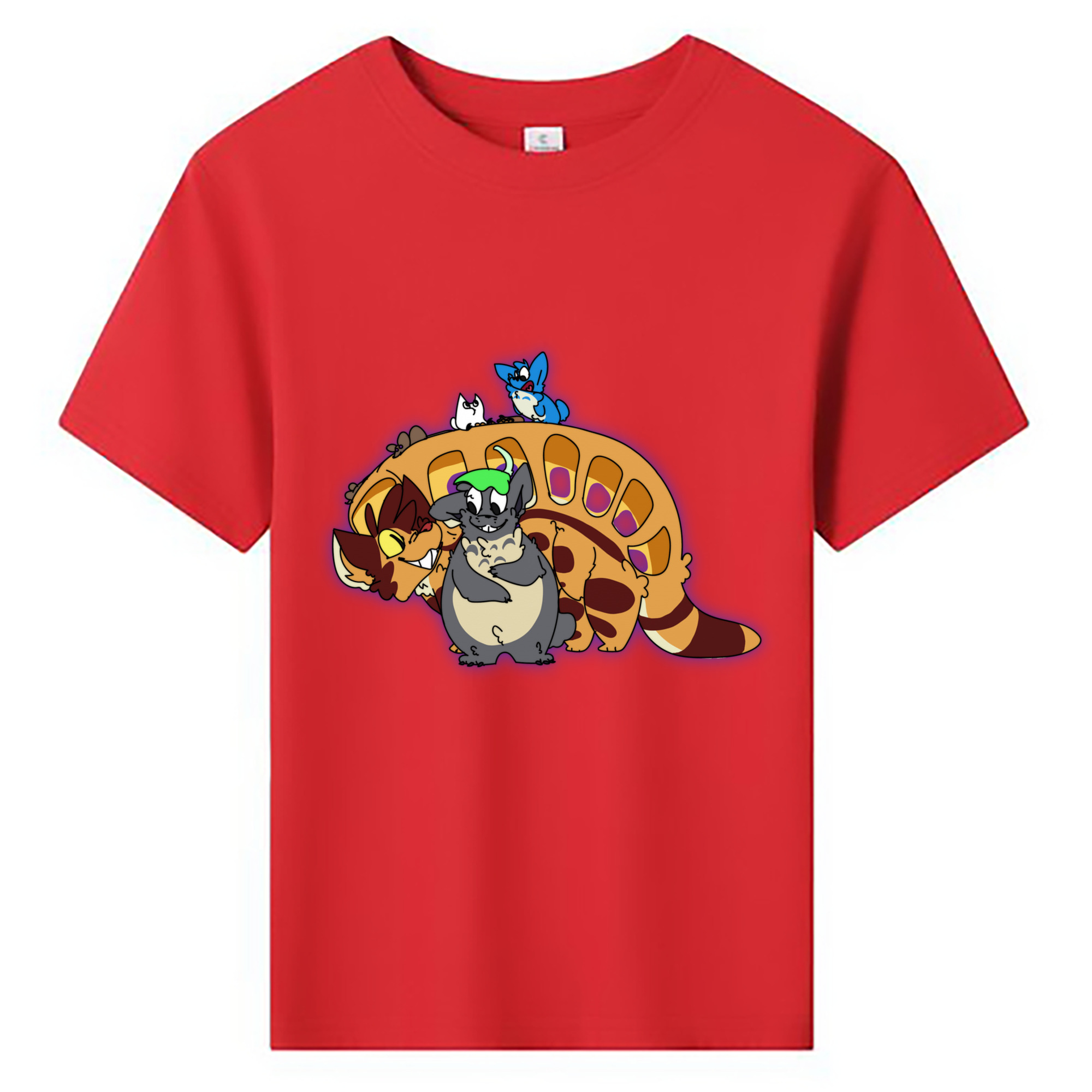 （画像用） となりのトトロ 草壁メイ 草壁サツキ My Neighbor Totoro Satsuki Kusakabe Mei Kusakabe 綿100％キッズTシャツ（フロントプリント）