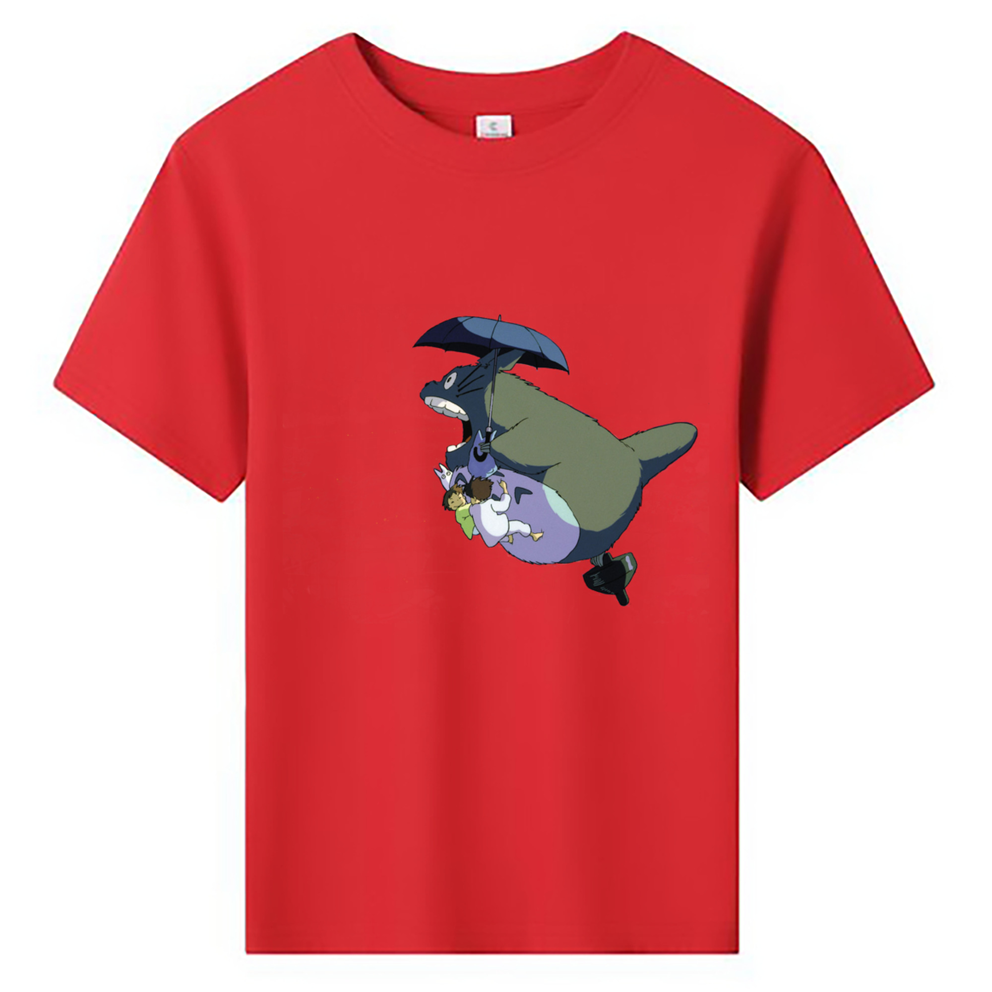 （画像用） となりのトトロ 草壁メイ 草壁サツキ My Neighbor Totoro Satsuki Kusakabe Mei Kusakabe 綿100％キッズTシャツ（フロントプリント）