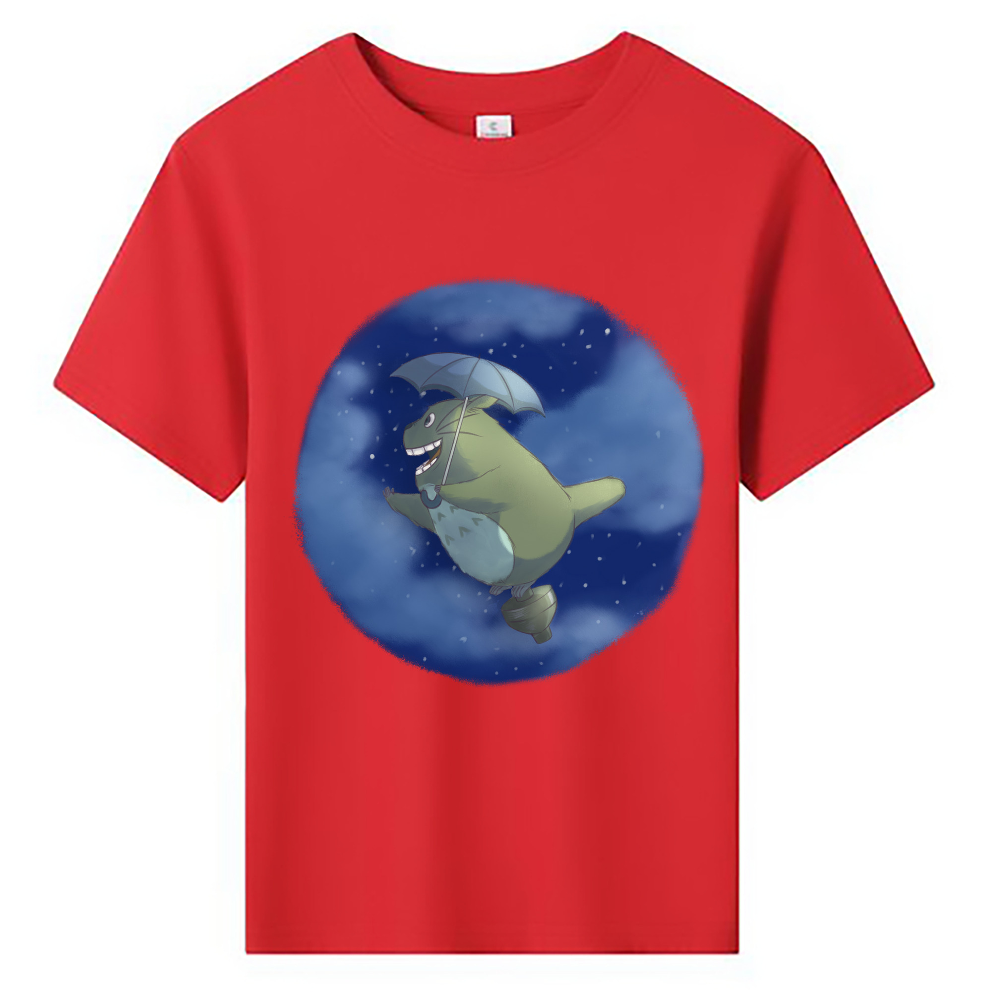 （画像用） となりのトトロ 草壁メイ 草壁サツキ My Neighbor Totoro Satsuki Kusakabe Mei Kusakabe 綿100％キッズTシャツ（フロントプリント）