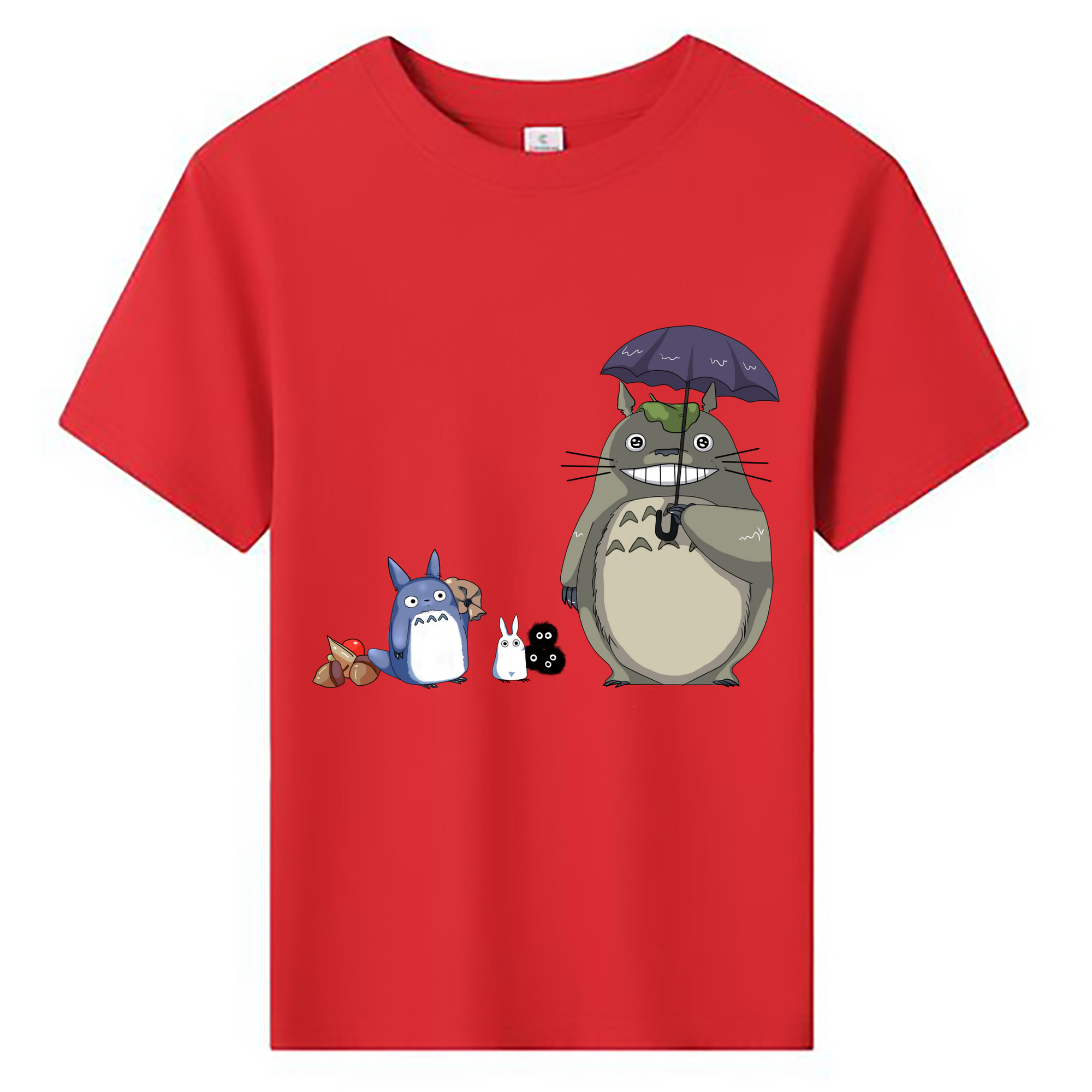 （画像用） となりのトトロ 草壁メイ 草壁サツキ My Neighbor Totoro Satsuki Kusakabe Mei Kusakabe 綿100％キッズTシャツ（フロントプリント）
