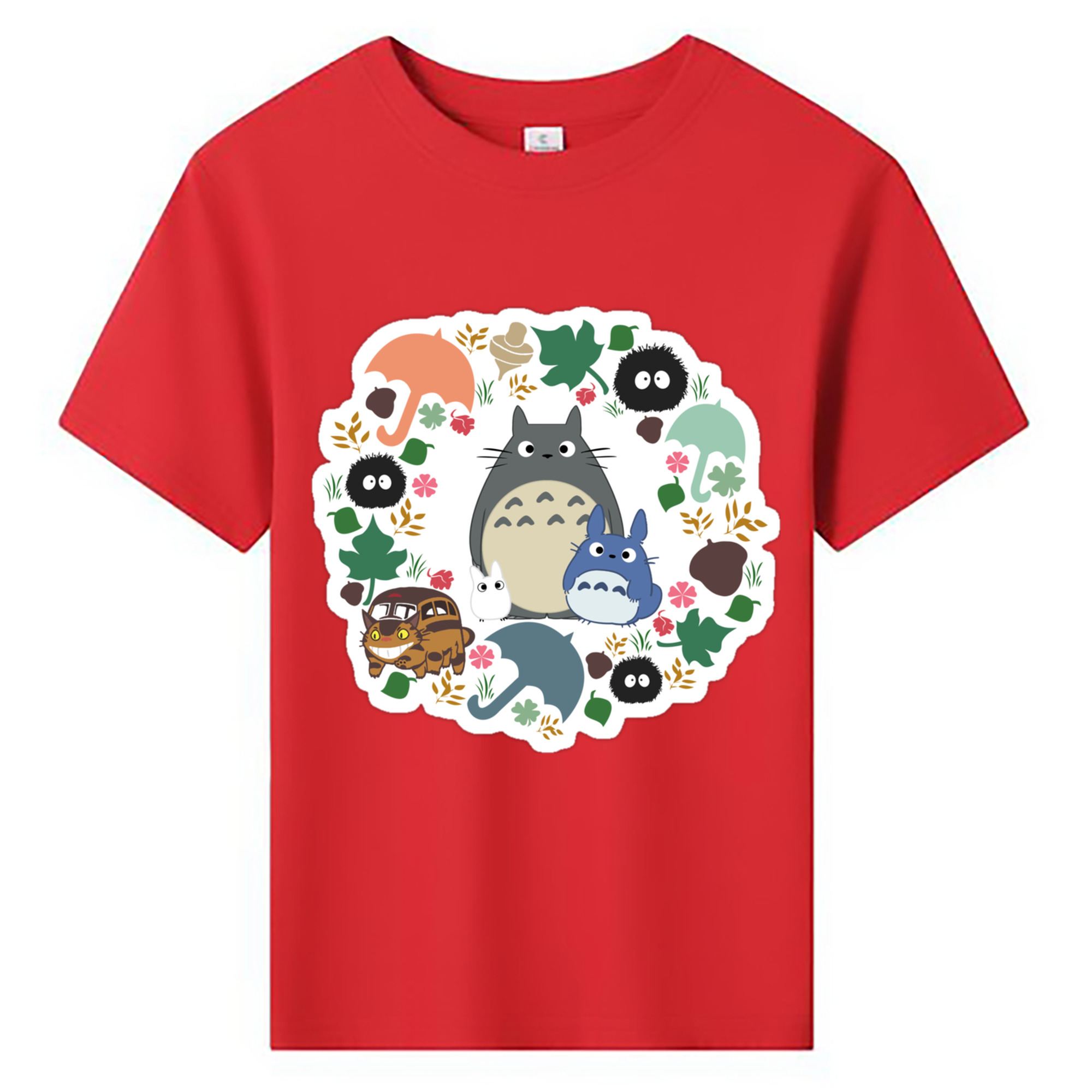 （画像用） となりのトトロ 草壁メイ 草壁サツキ My Neighbor Totoro Satsuki Kusakabe Mei Kusakabe 綿100％キッズTシャツ（フロントプリント）