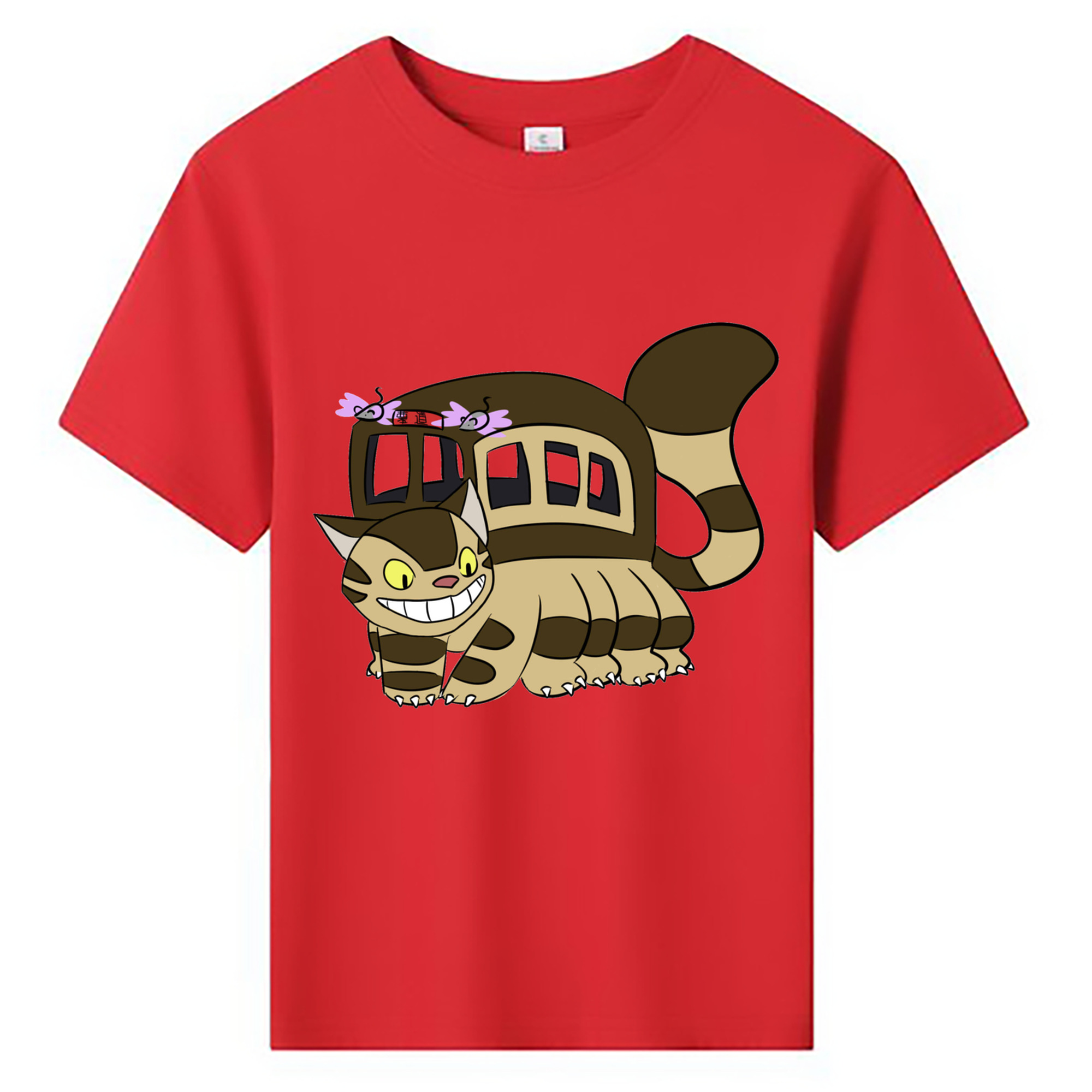 （画像用） となりのトトロ 草壁メイ 草壁サツキ My Neighbor Totoro Satsuki Kusakabe Mei Kusakabe 綿100％キッズTシャツ（フロントプリント）