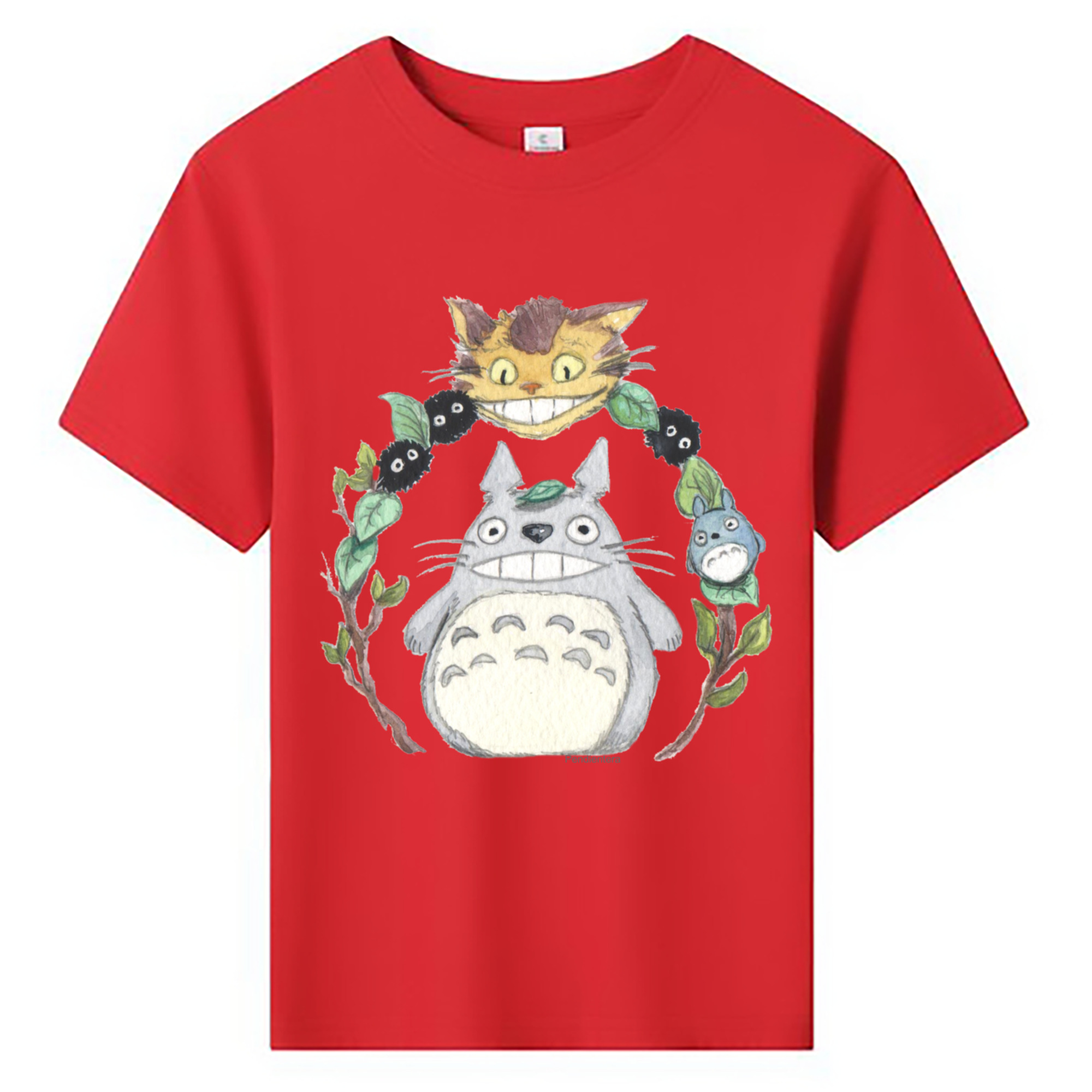 （画像用） となりのトトロ 草壁メイ 草壁サツキ My Neighbor Totoro Satsuki Kusakabe Mei Kusakabe 綿100％キッズTシャツ（フロントプリント）