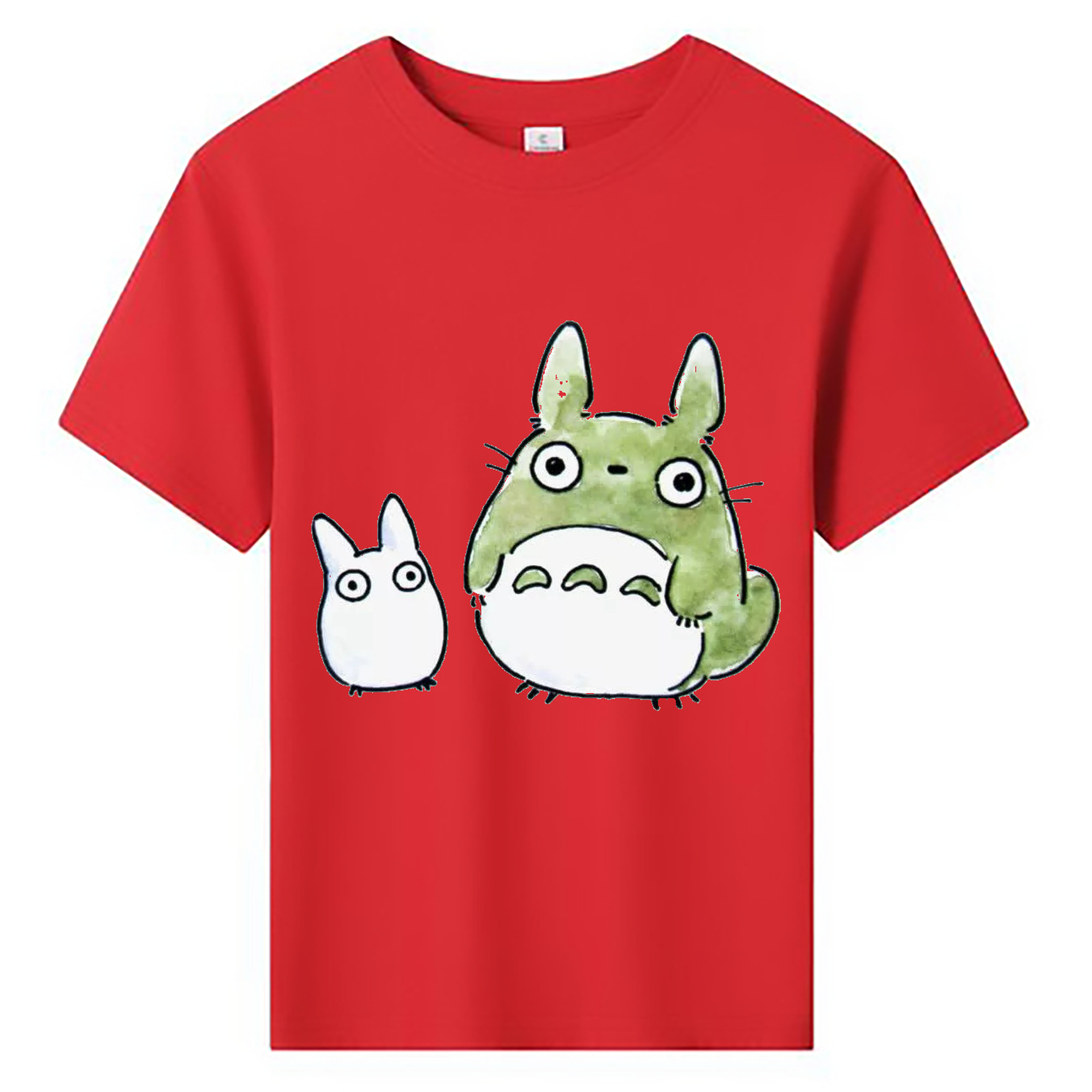 （画像用） となりのトトロ 草壁メイ 草壁サツキ My Neighbor Totoro Satsuki Kusakabe Mei Kusakabe 綿100％キッズTシャツ（フロントプリント）