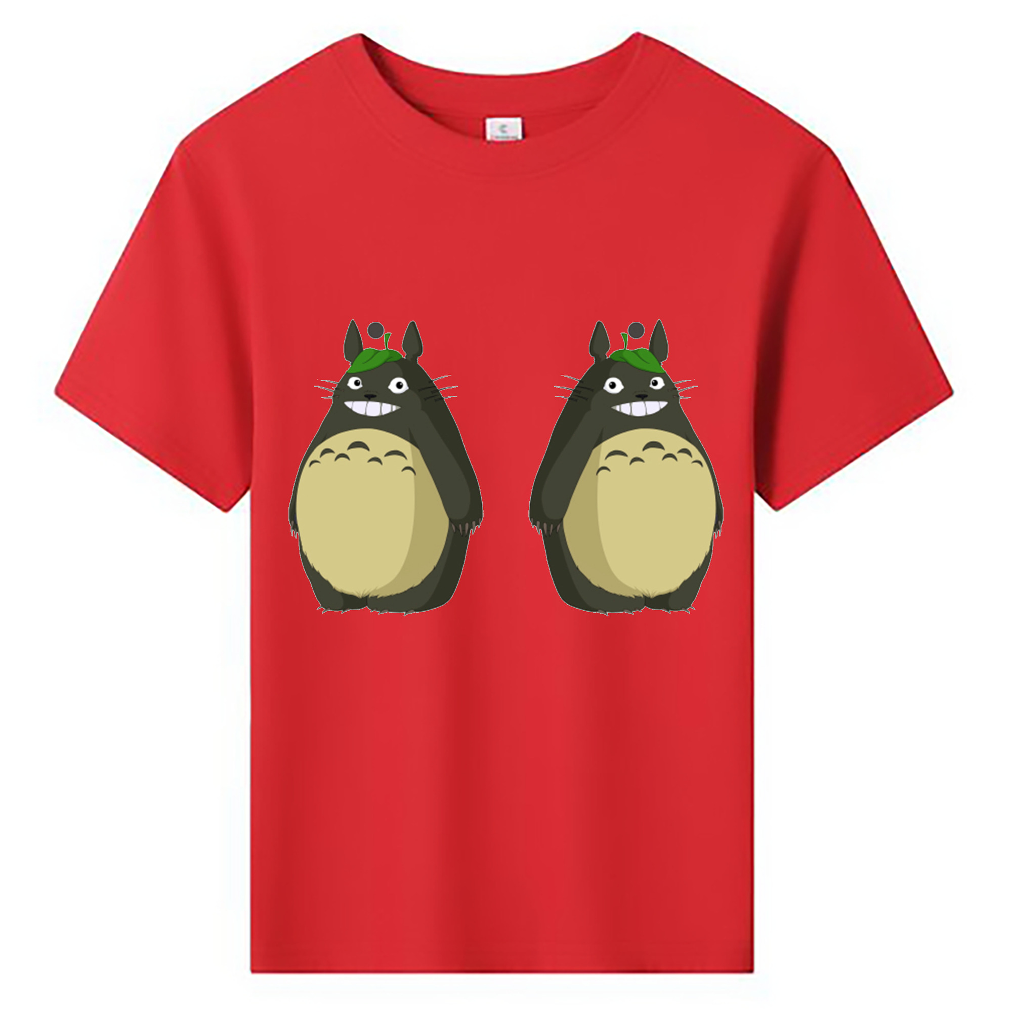 （画像用） となりのトトロ 草壁メイ 草壁サツキ My Neighbor Totoro Satsuki Kusakabe Mei Kusakabe 綿100％キッズTシャツ（フロントプリント）