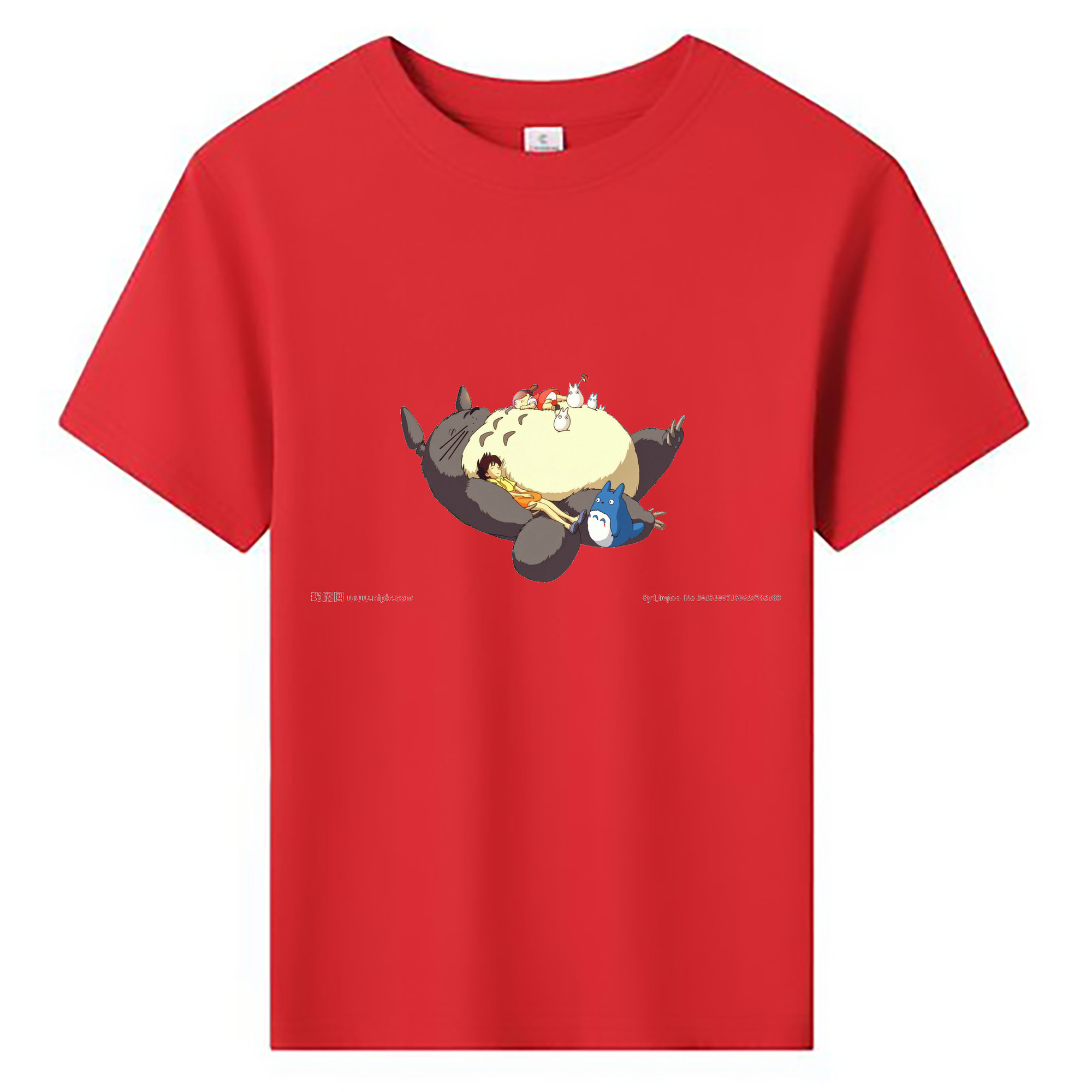 （画像用） となりのトトロ 草壁メイ 草壁サツキ My Neighbor Totoro Satsuki Kusakabe Mei Kusakabe 綿100％キッズTシャツ（フロントプリント）