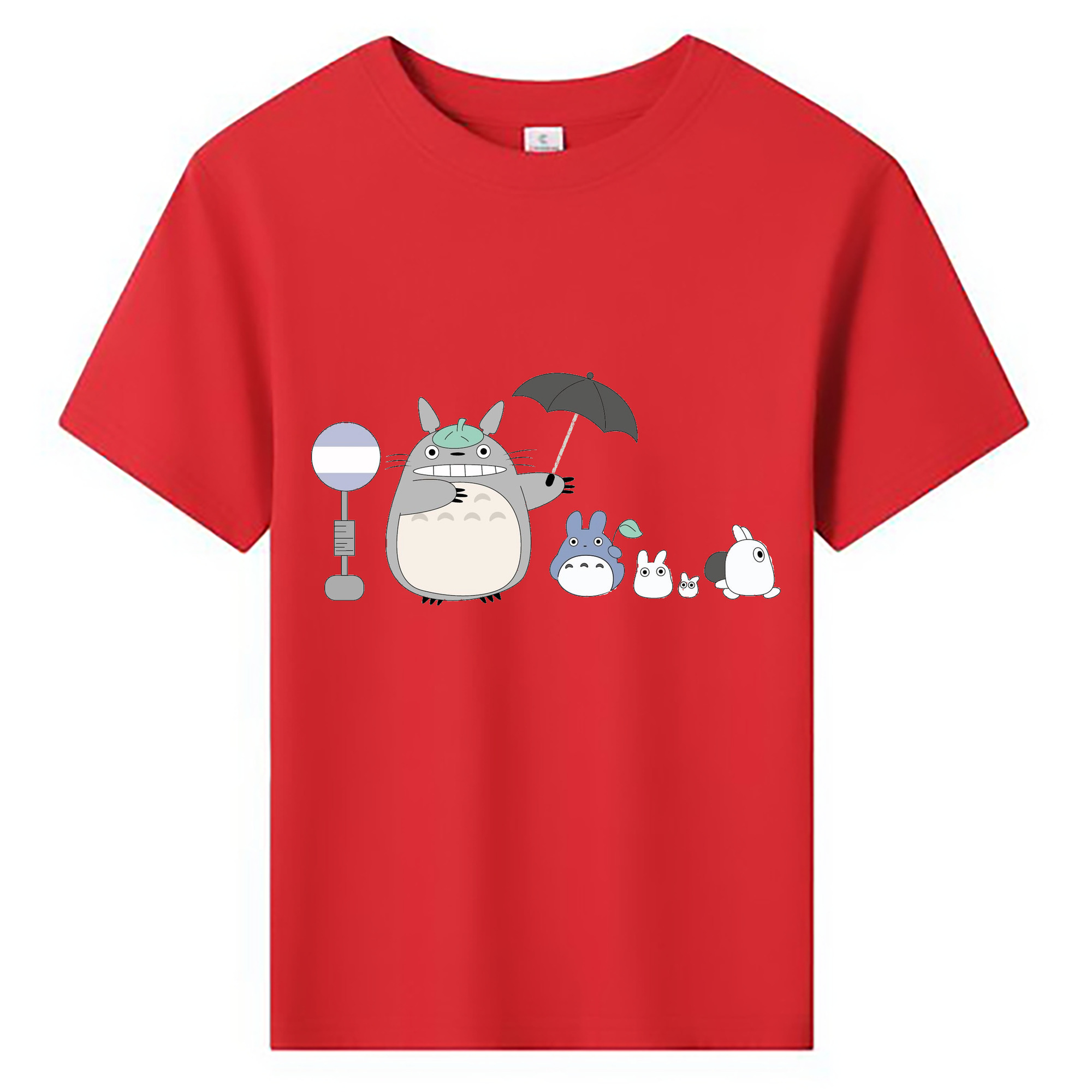 （画像用） となりのトトロ 草壁メイ 草壁サツキ My Neighbor Totoro Satsuki Kusakabe Mei Kusakabe 綿100％キッズTシャツ（フロントプリント）